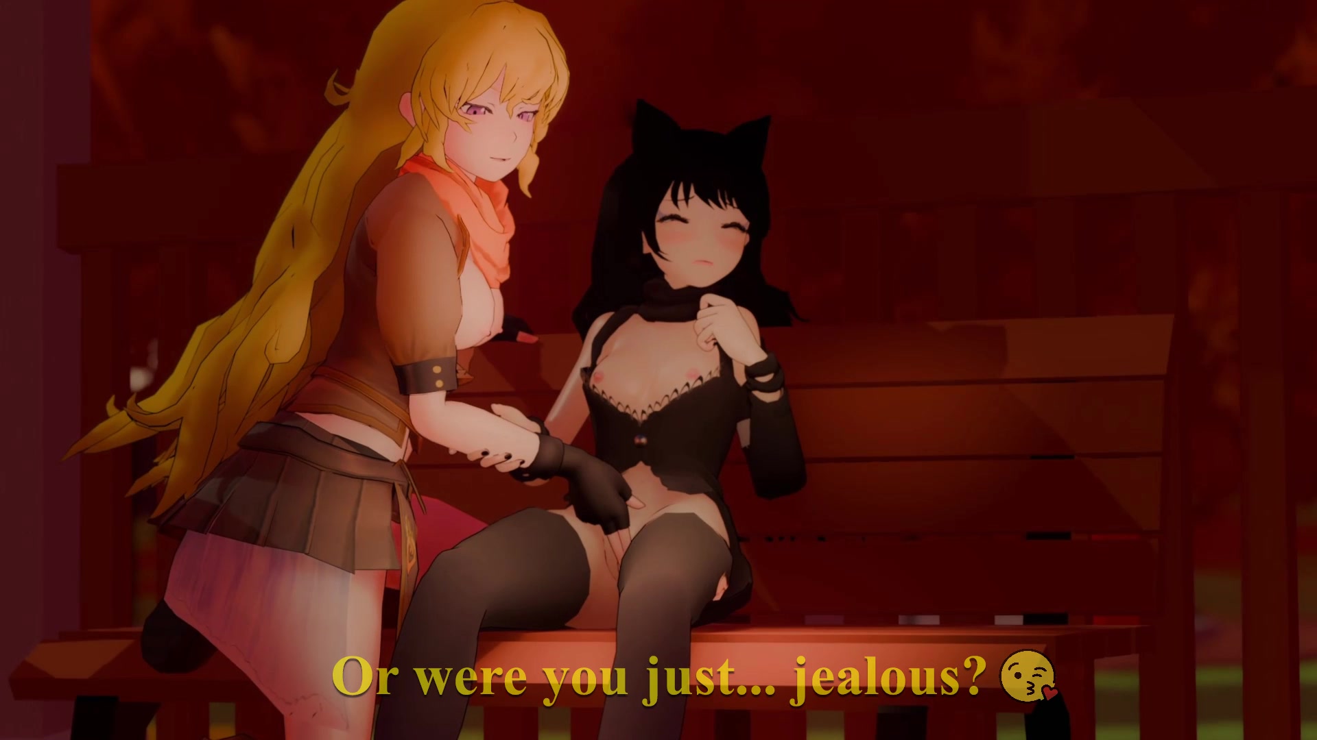 Blake confronts yang over ruby's naughty hentai nudes