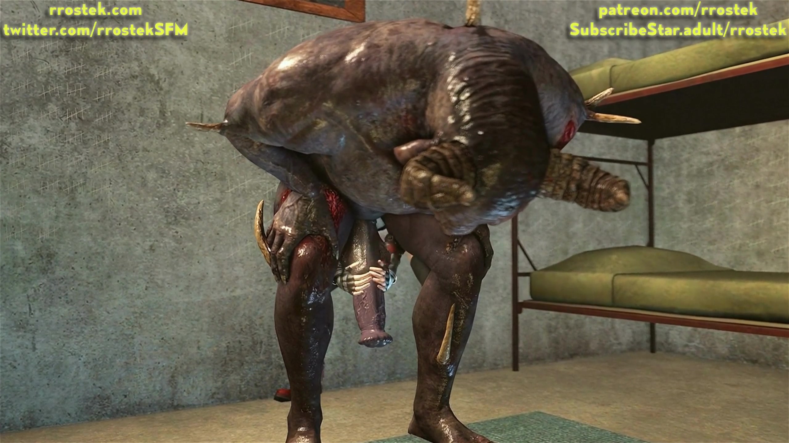 ティファ・ロックハート 大きなミノタウロスなでなで