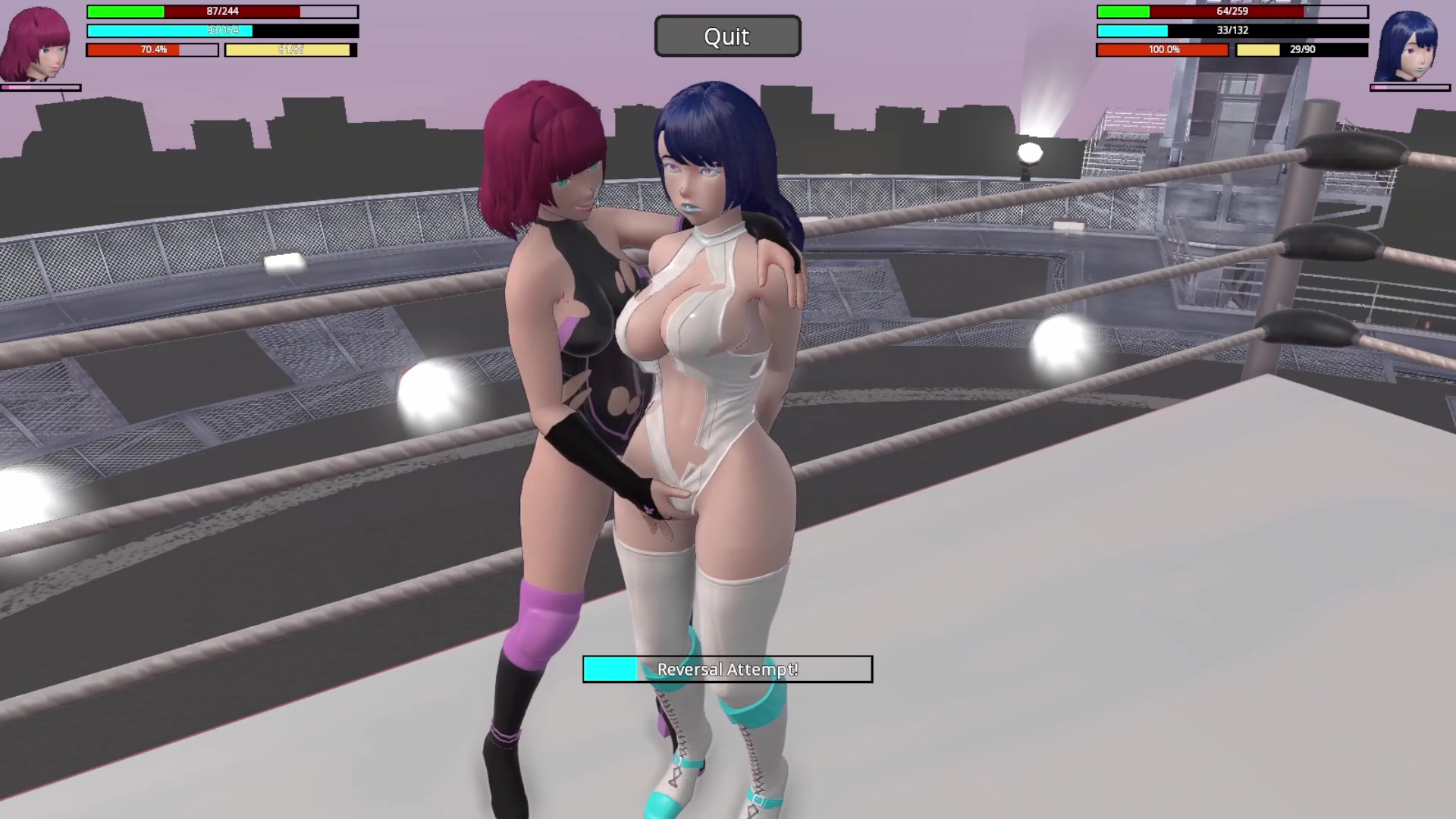 Iris vs kimiko: competición ecchi intensa