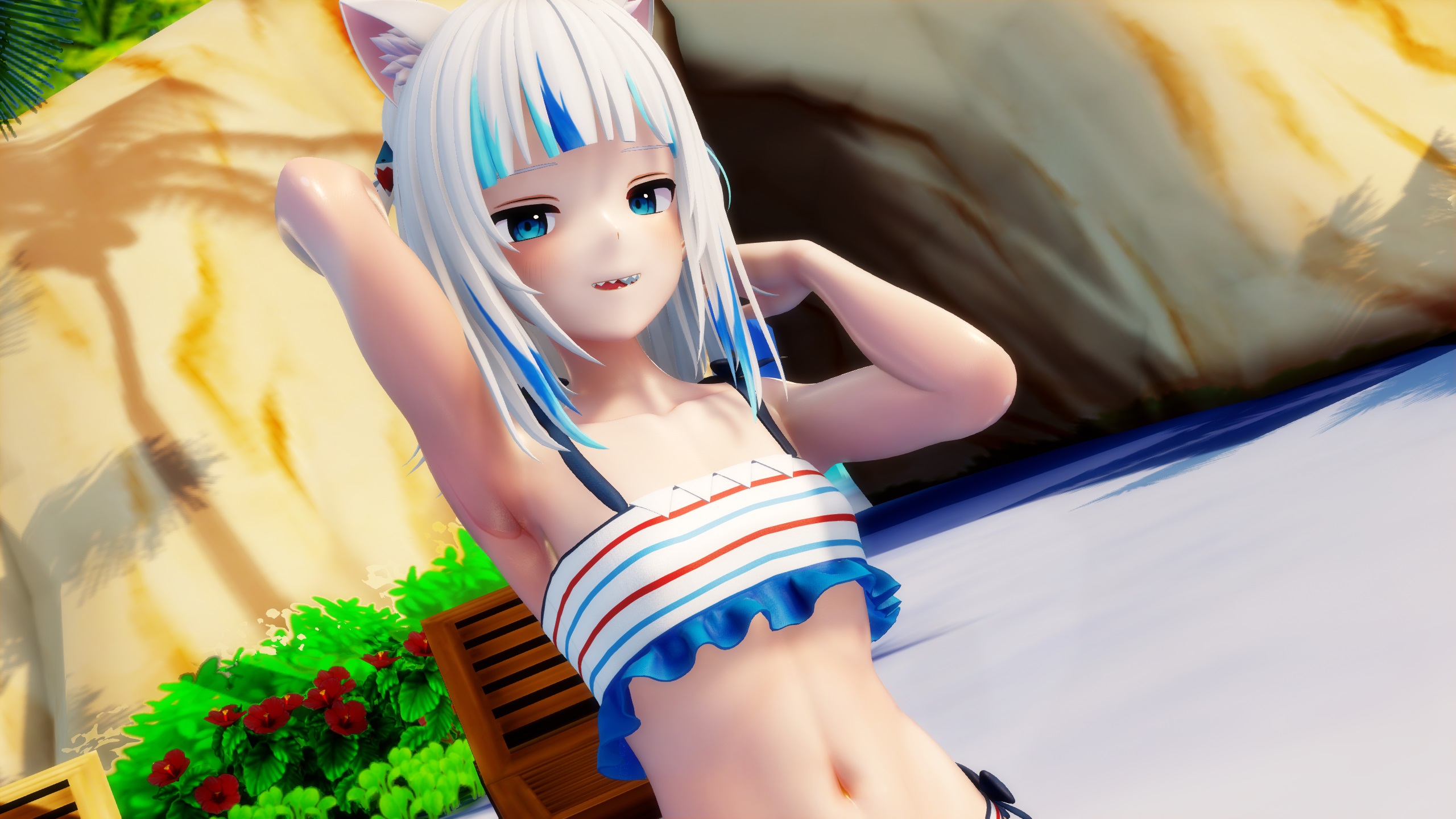 غاور غورا في مشهد mmd ساخن مع دب تيدي من stayc