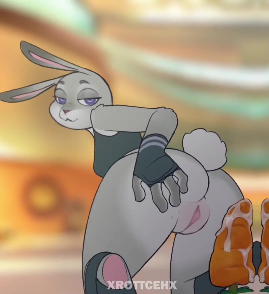 Judy hopps monta un consolador