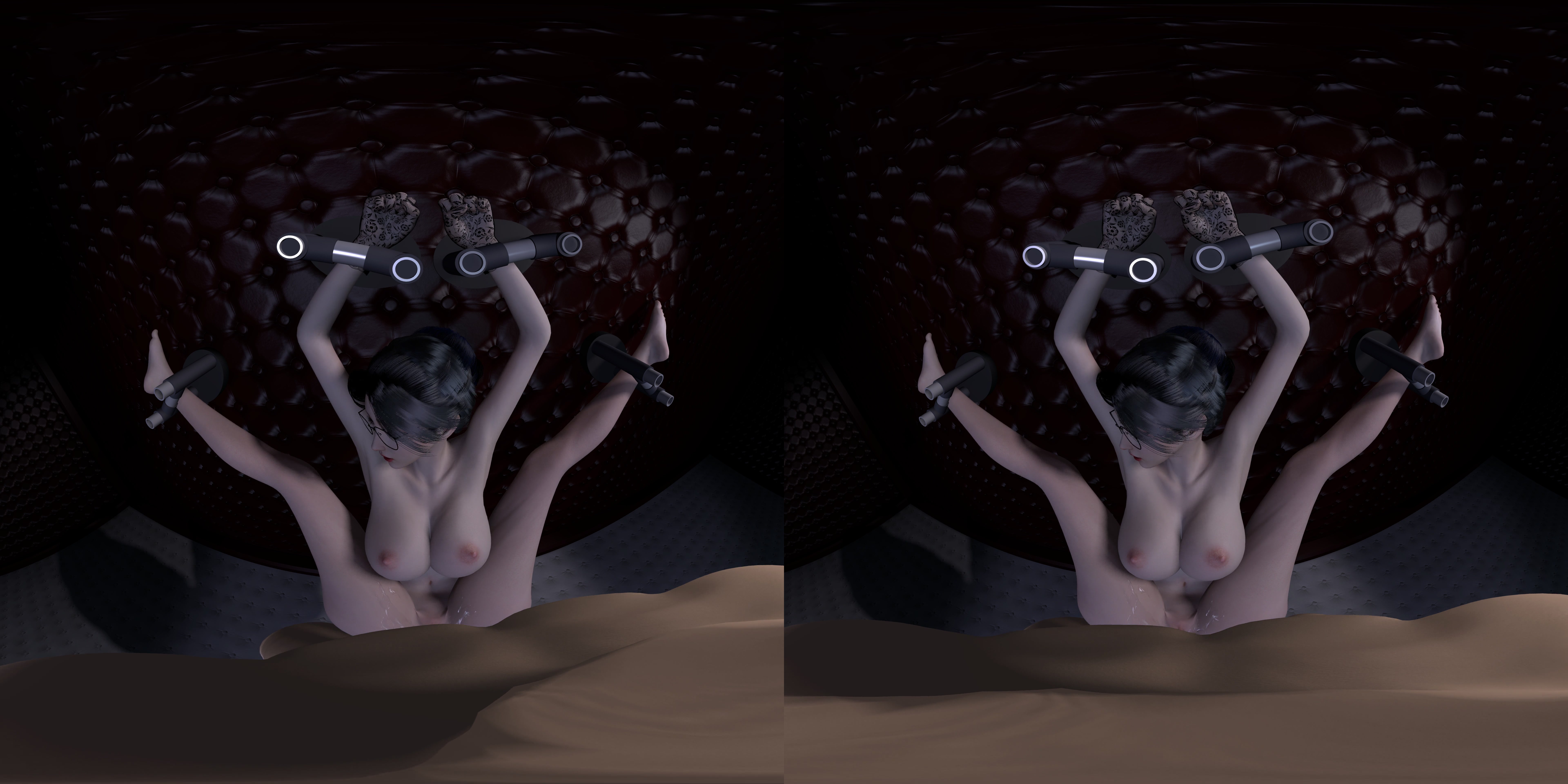 ميلف vr مربوطة إلى الحائط بـvam