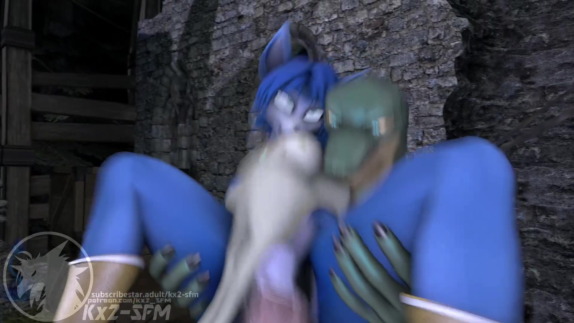 Lagarto x krystal futa tentáculo ecchi