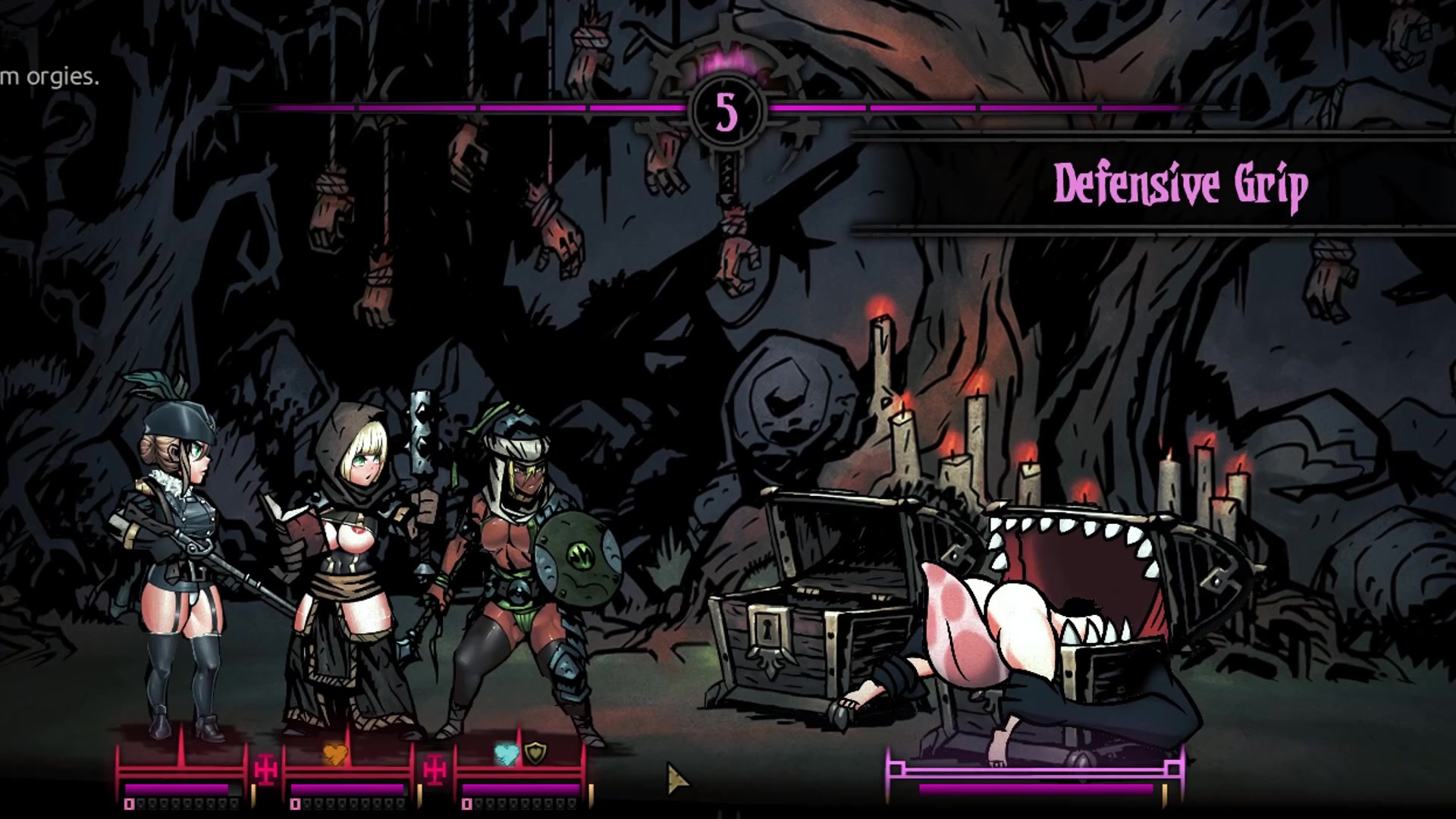 Finsterer kerker, lüsterste höhle