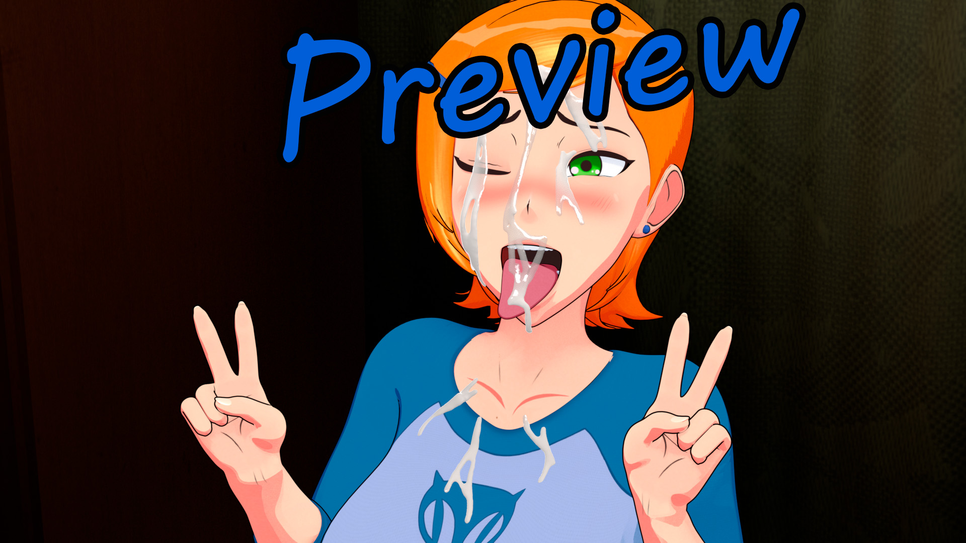 гвен дает озорной предварительный минет