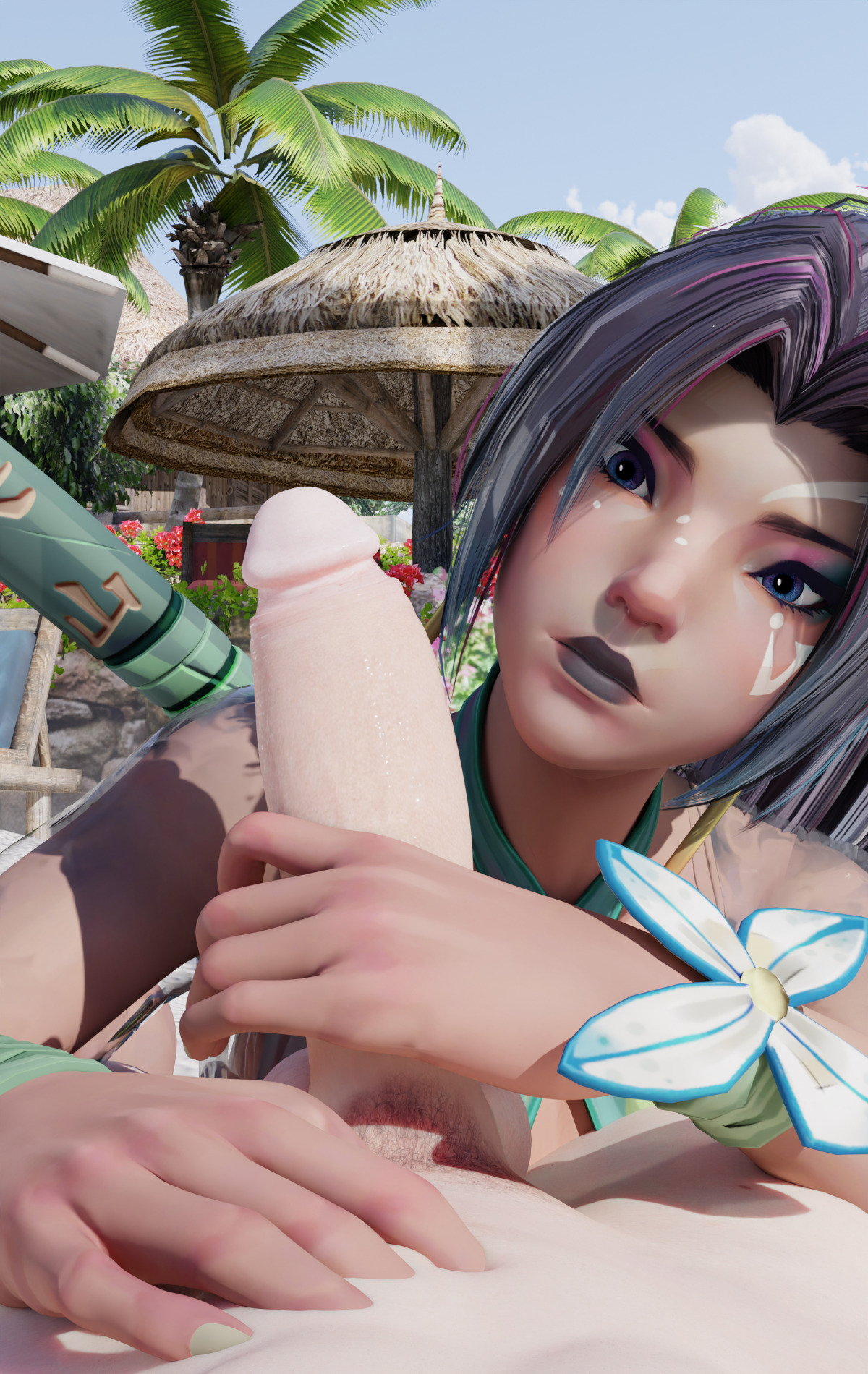 サイロックの暑いビーチデー