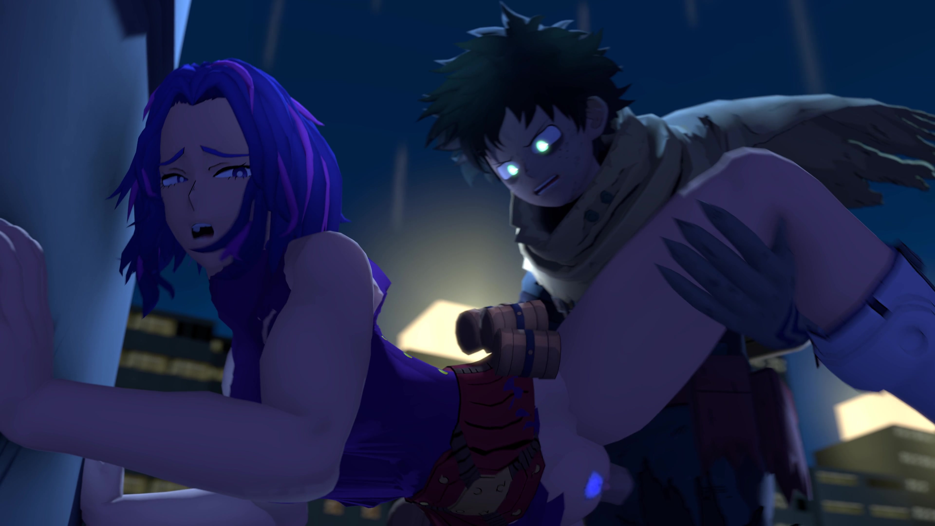 Naughty schoolgirl futanari tentacle ecchi with lady nagant & deku