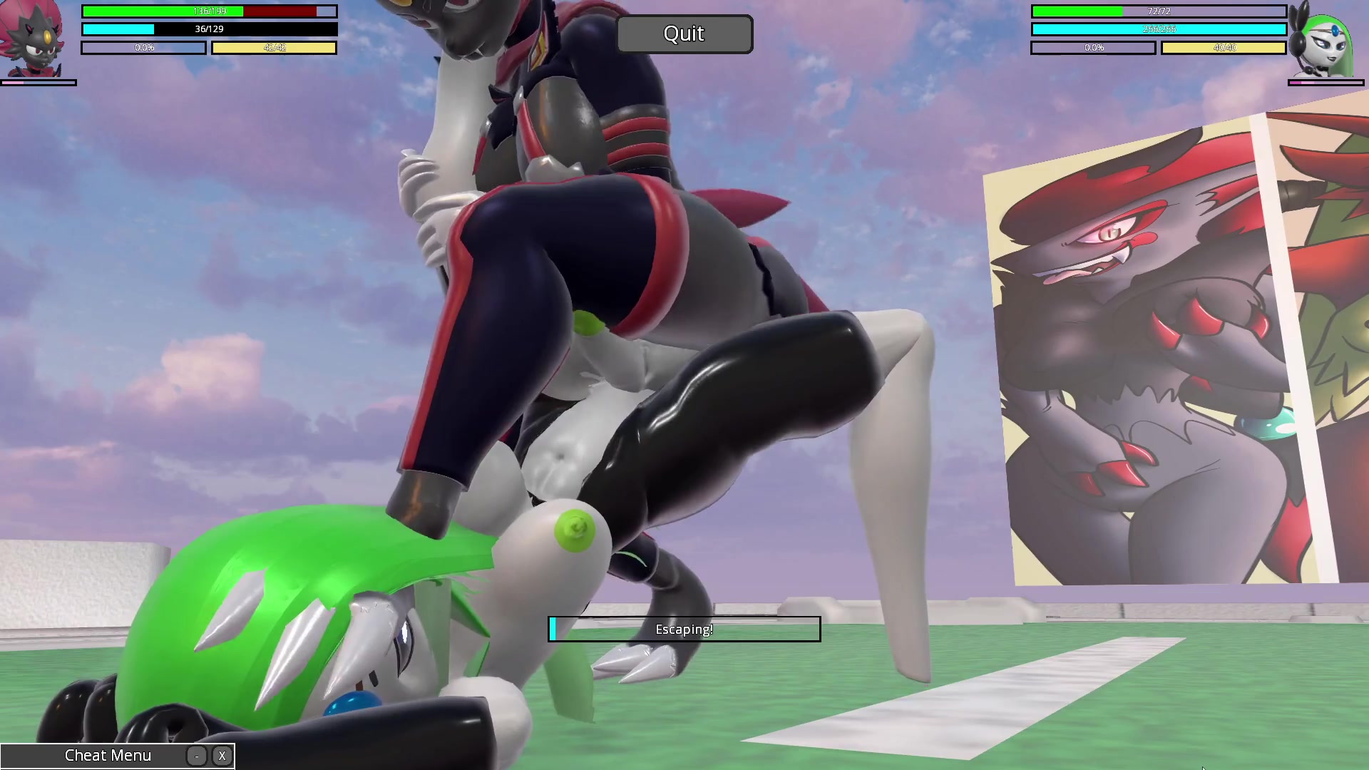 Weavile’s naughty domination of meloetta