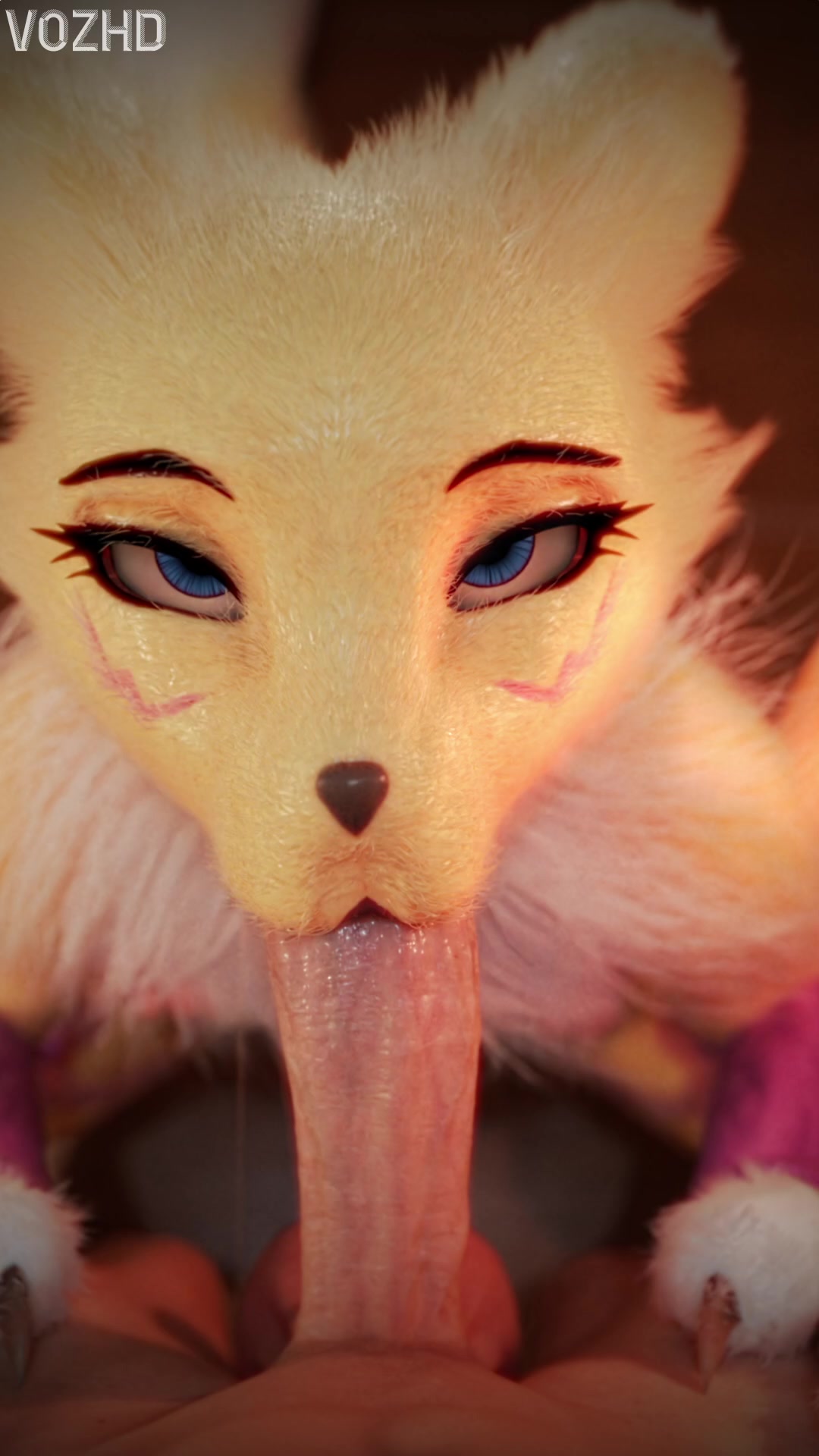 Renamon fait une fellation