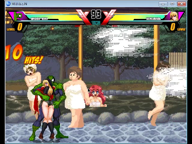 Mugen ryona spider-man vs goeniko schlussel