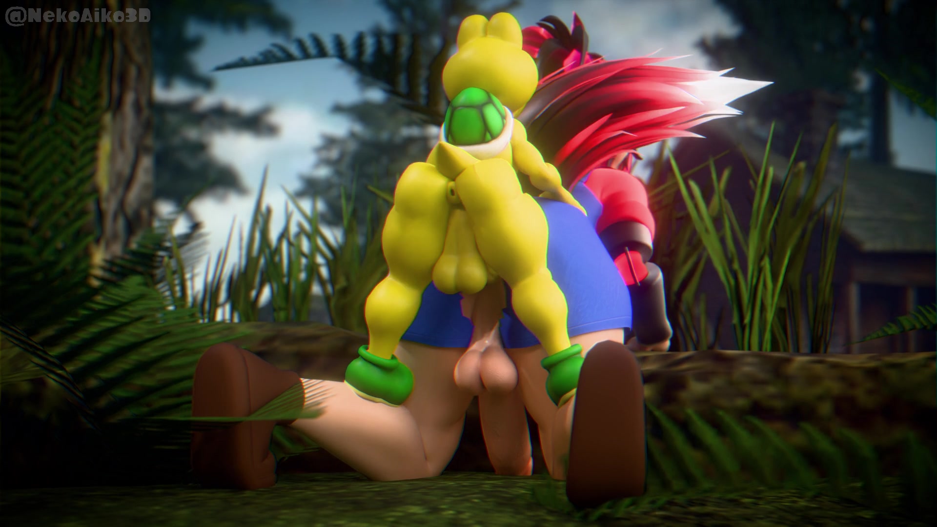 Koopa troopa services mario's pipe