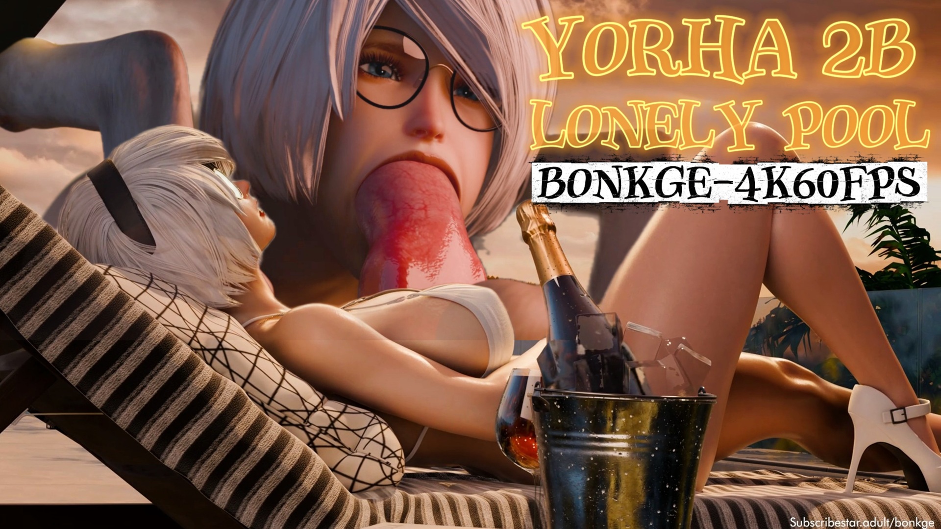 4k futanari 2b ecchi tentakel pool
