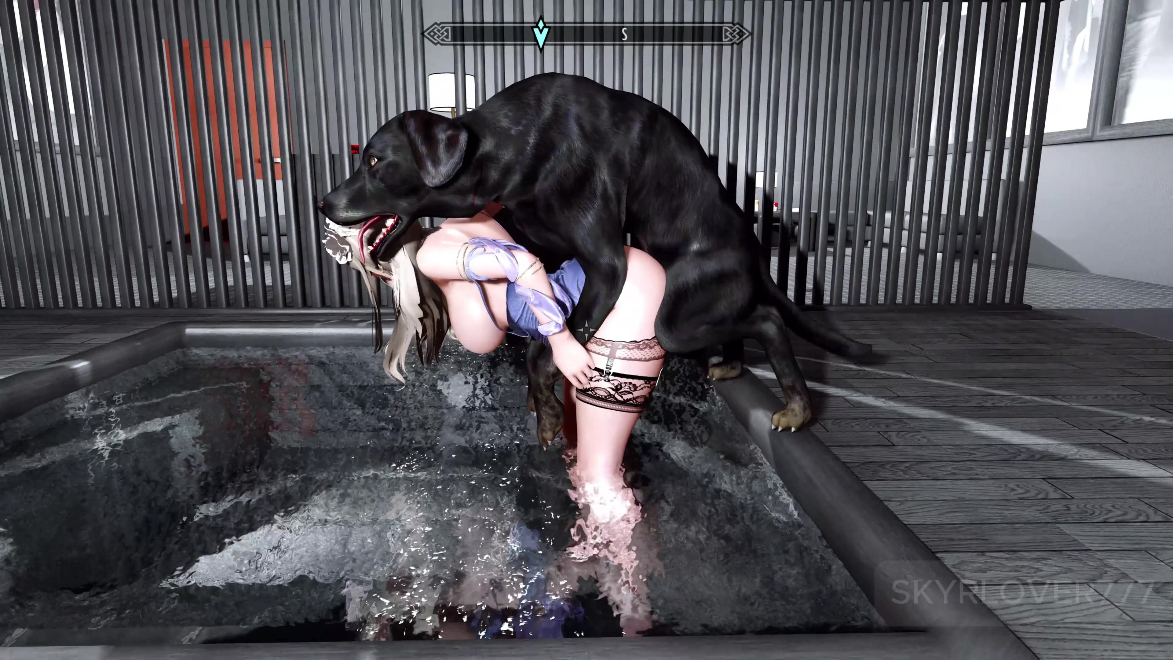 Meeko en un baño sexy