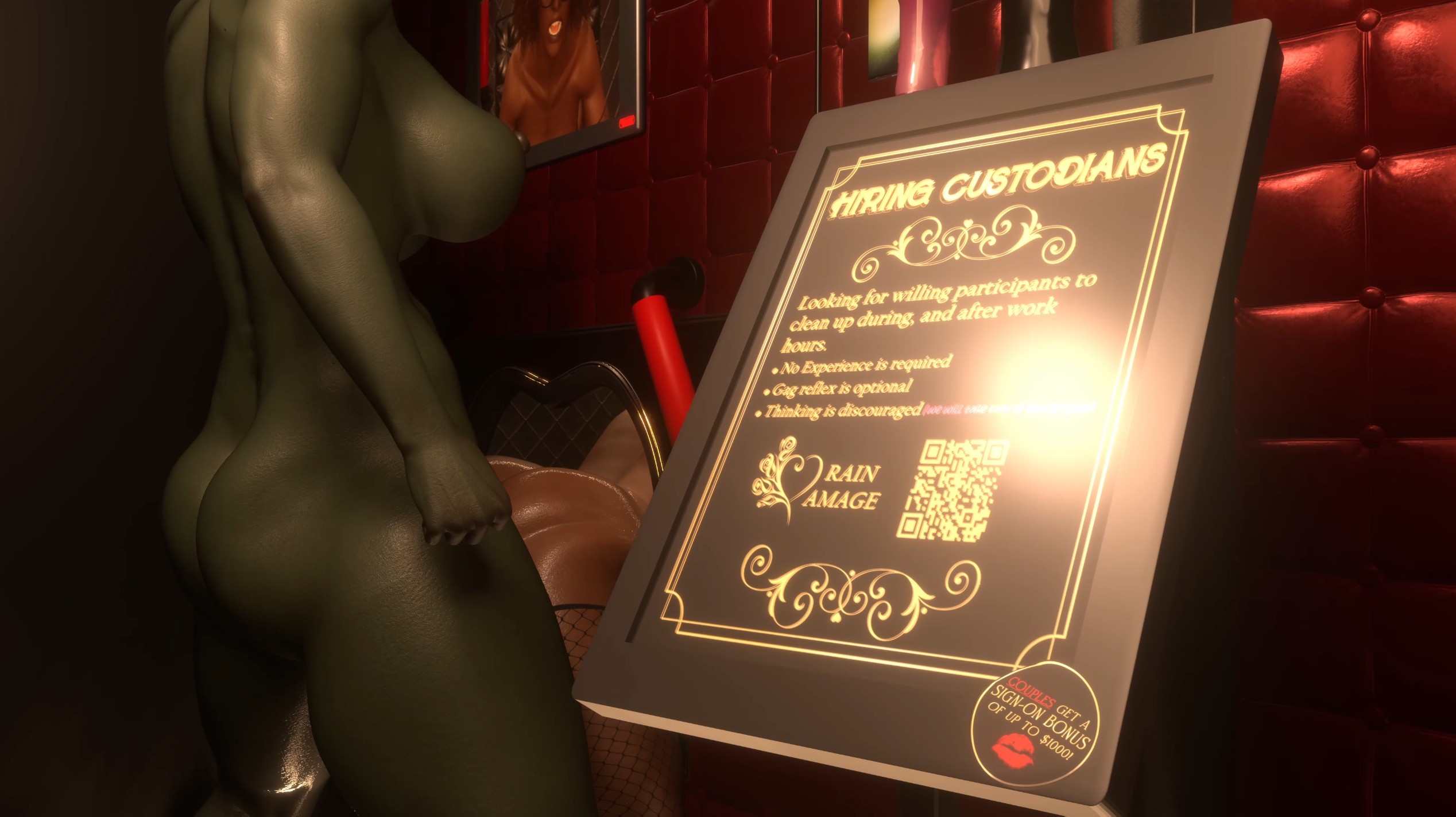 अभिरक्षकों की भर्ती का दृश्य