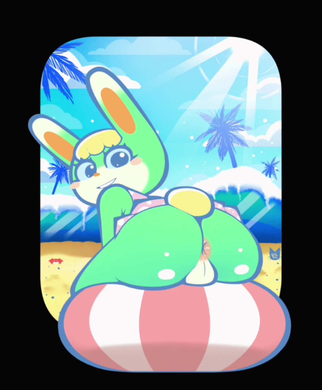 弹跳的萨莎屁股