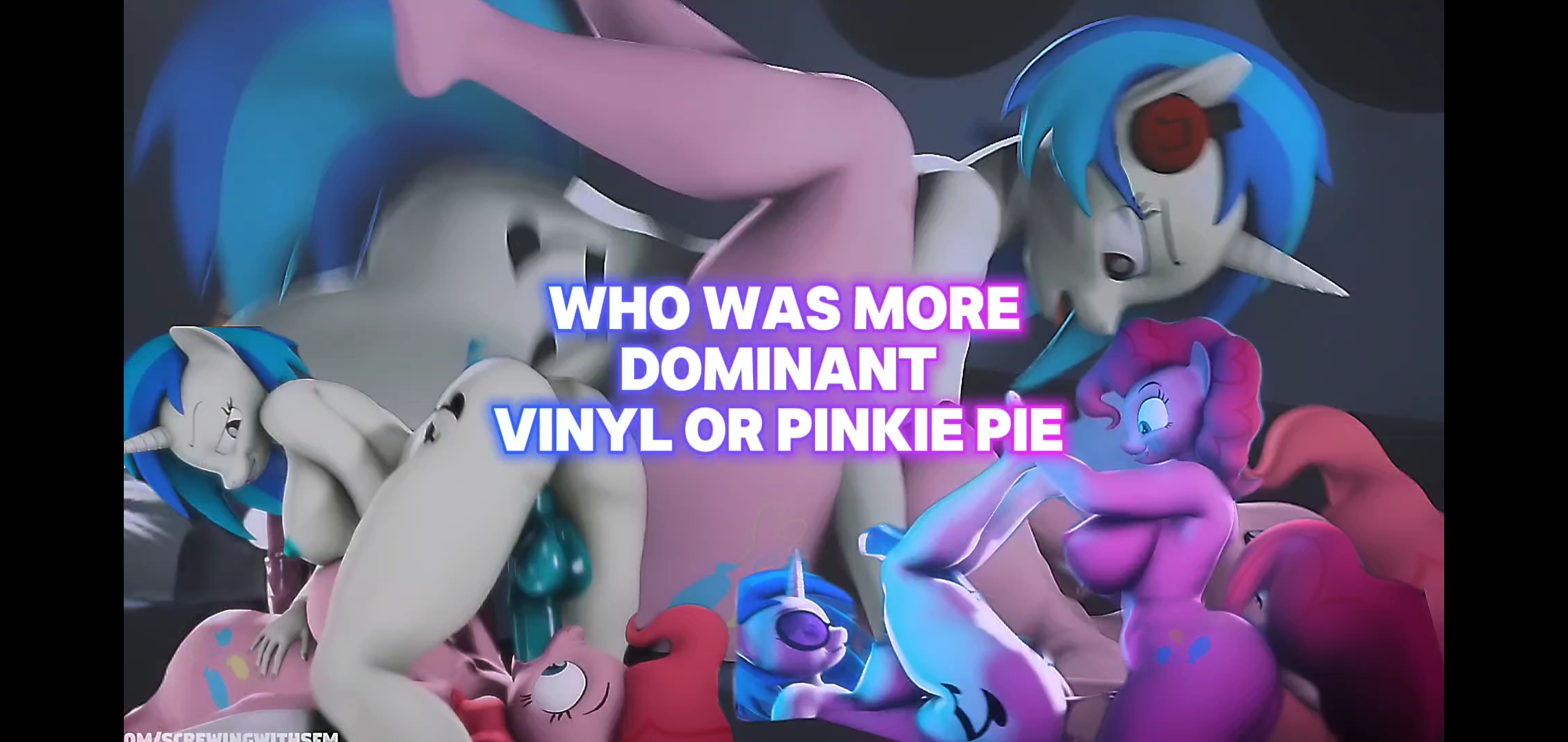 Dominant vinyl vs pinkie pie futa tentacle ecchi