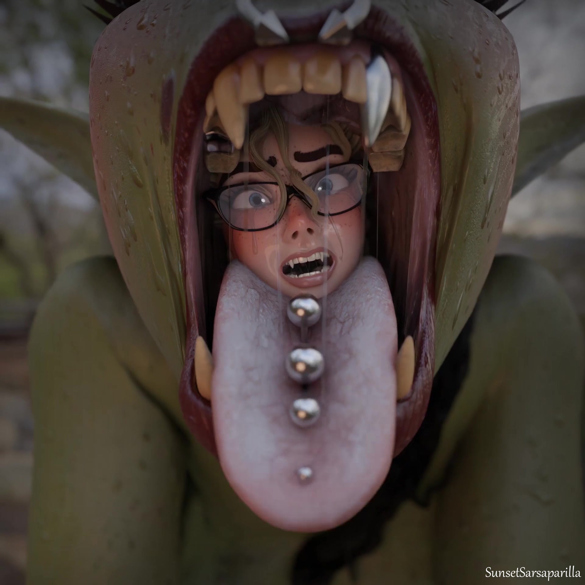 Naughty orc mom vore encounter