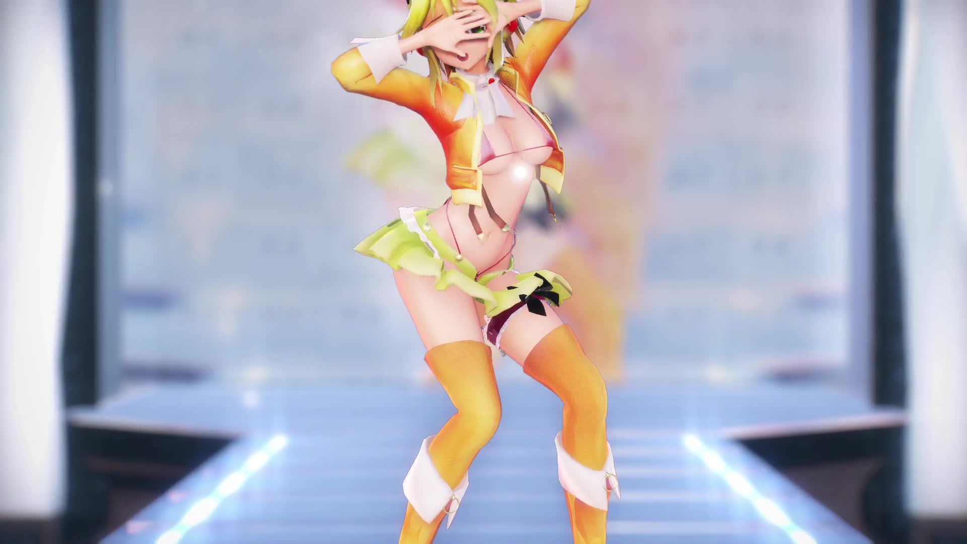 Colegial futanari safada em show erótico de tentáculos