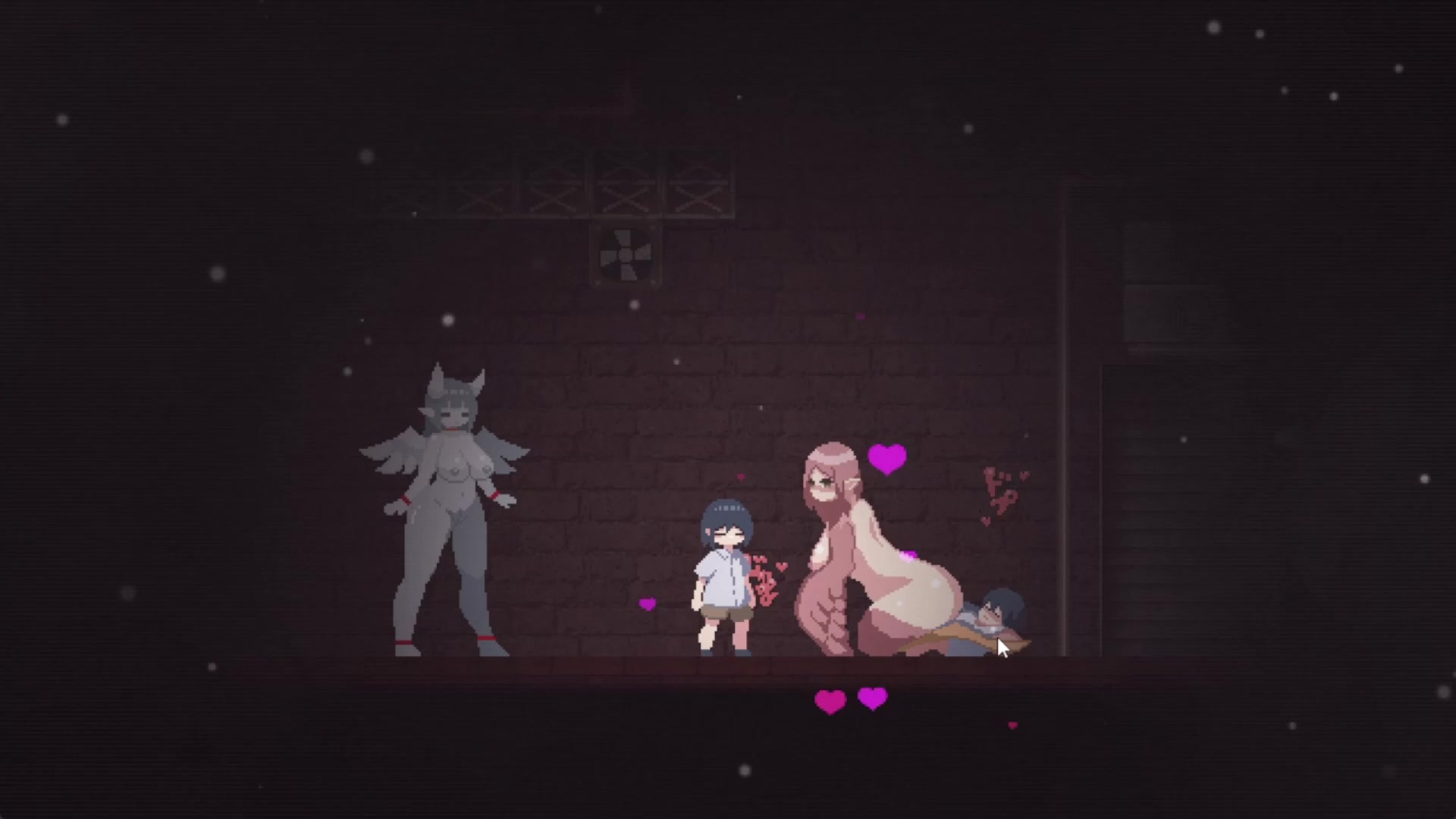 Ville de monstres-filles, écolière futa à tentacules