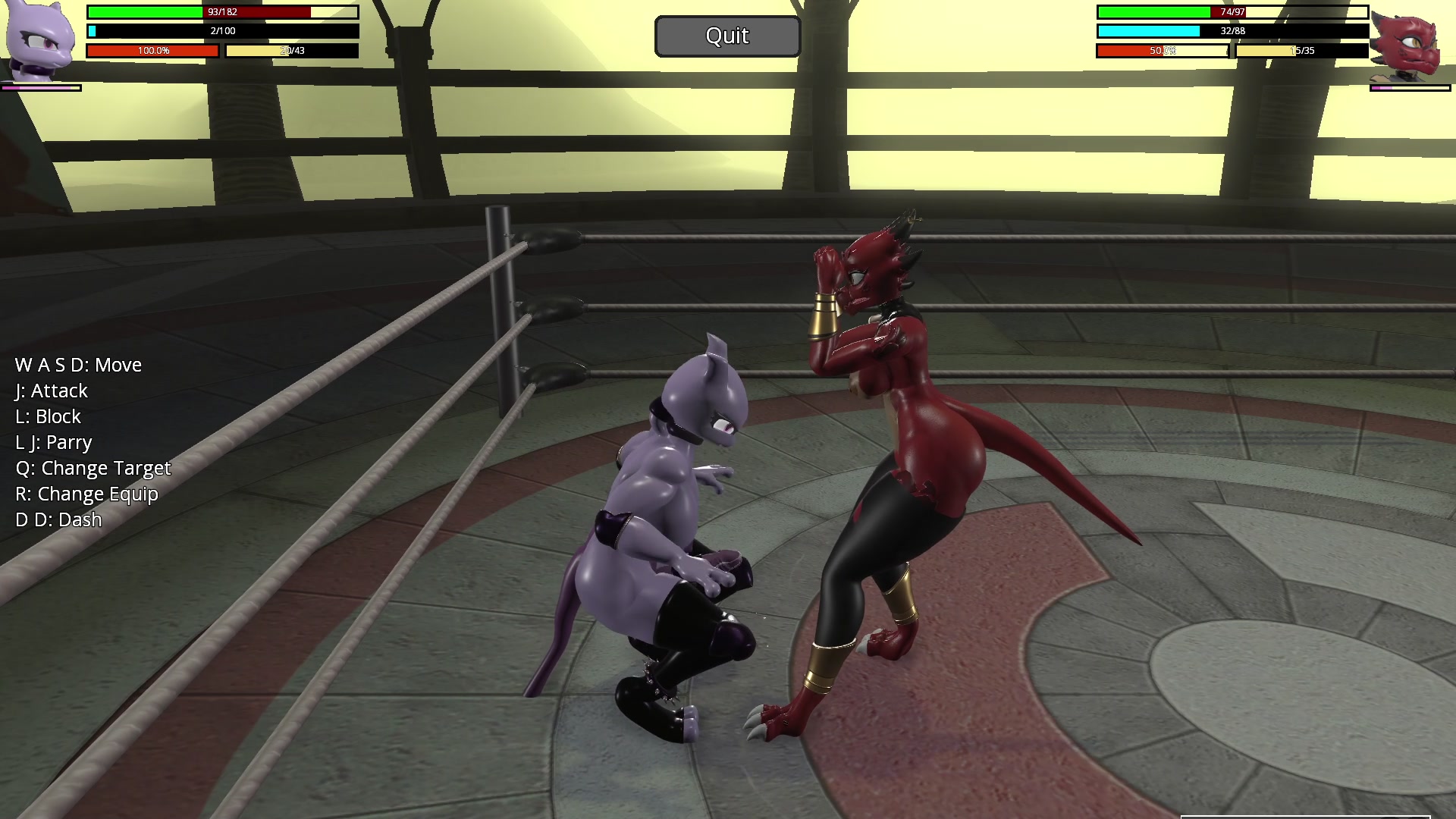 противостояние пушистого кобольда и мьюту hr2