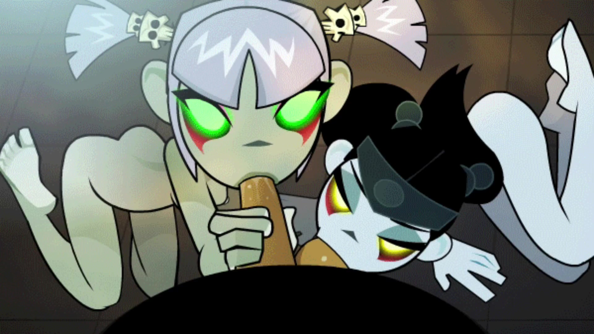 Zombie sisters blowjob