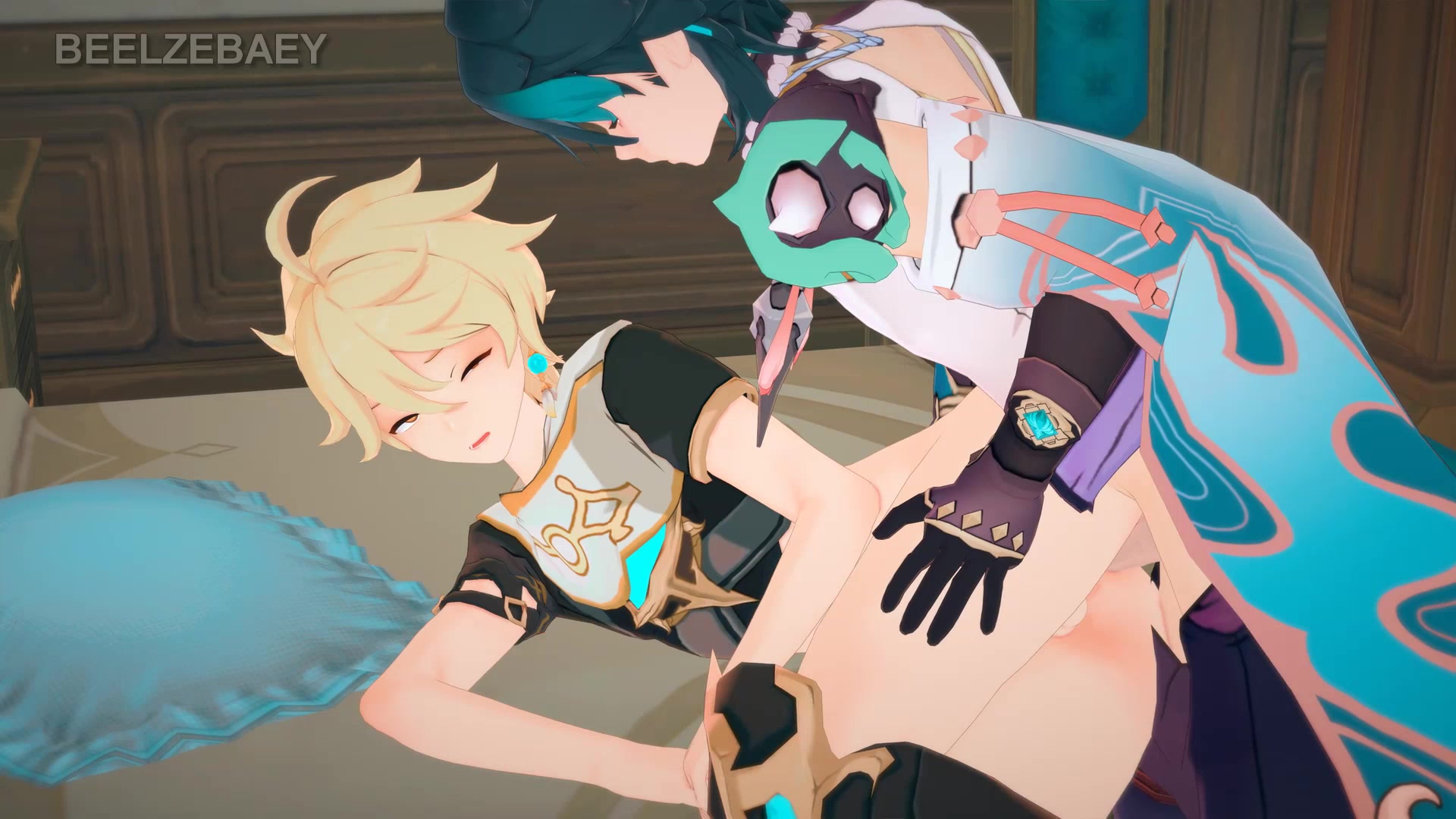 Xiao aether tentacle futa schoolgirl ecchi between travels