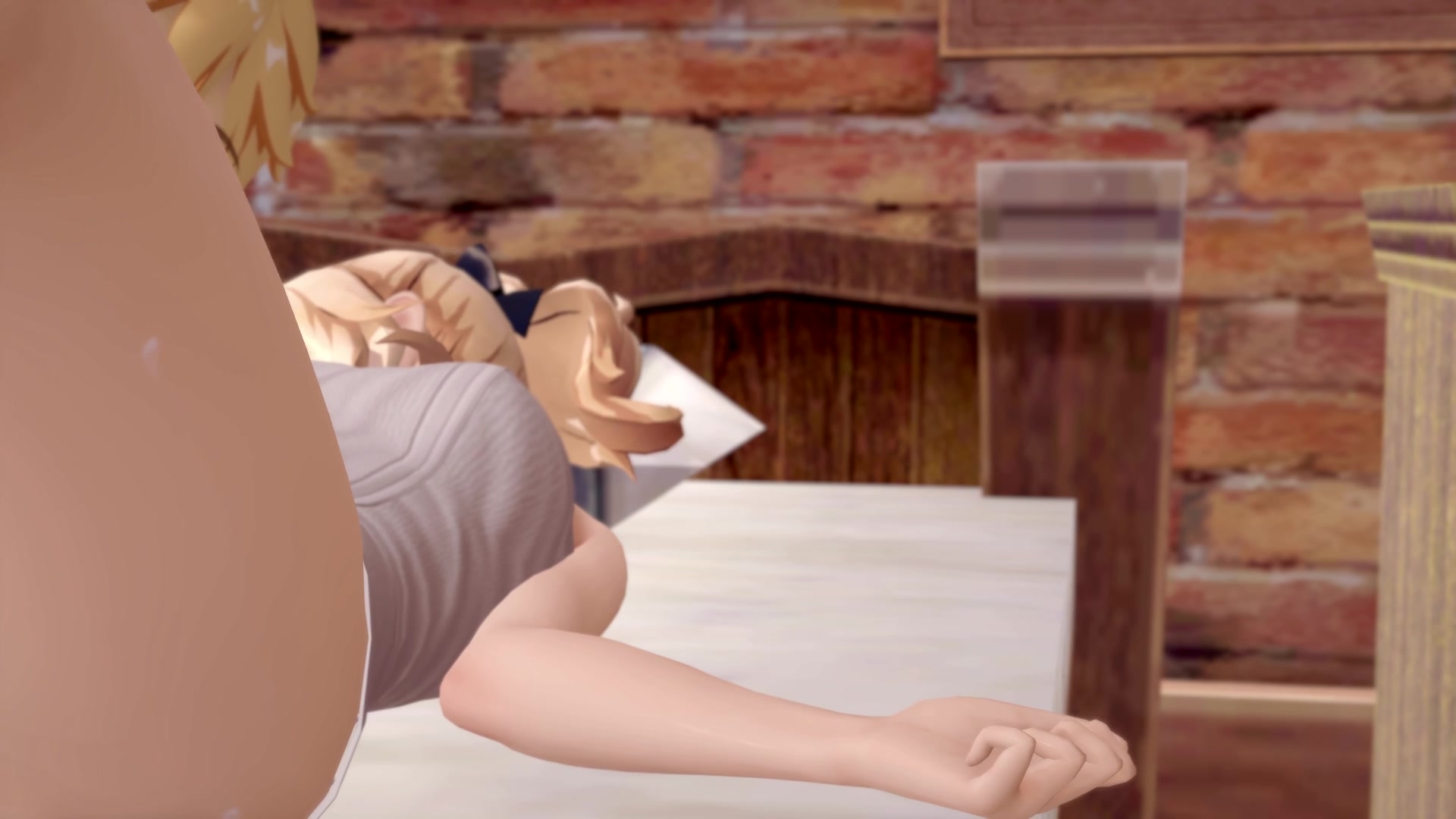 Bañándose con jean