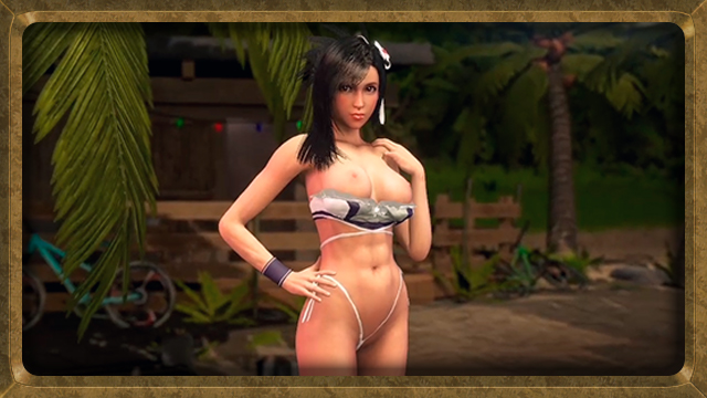 تيفا الرياضية المغازلة تغازل على الشاطئ بملابس السباحة الجريئة