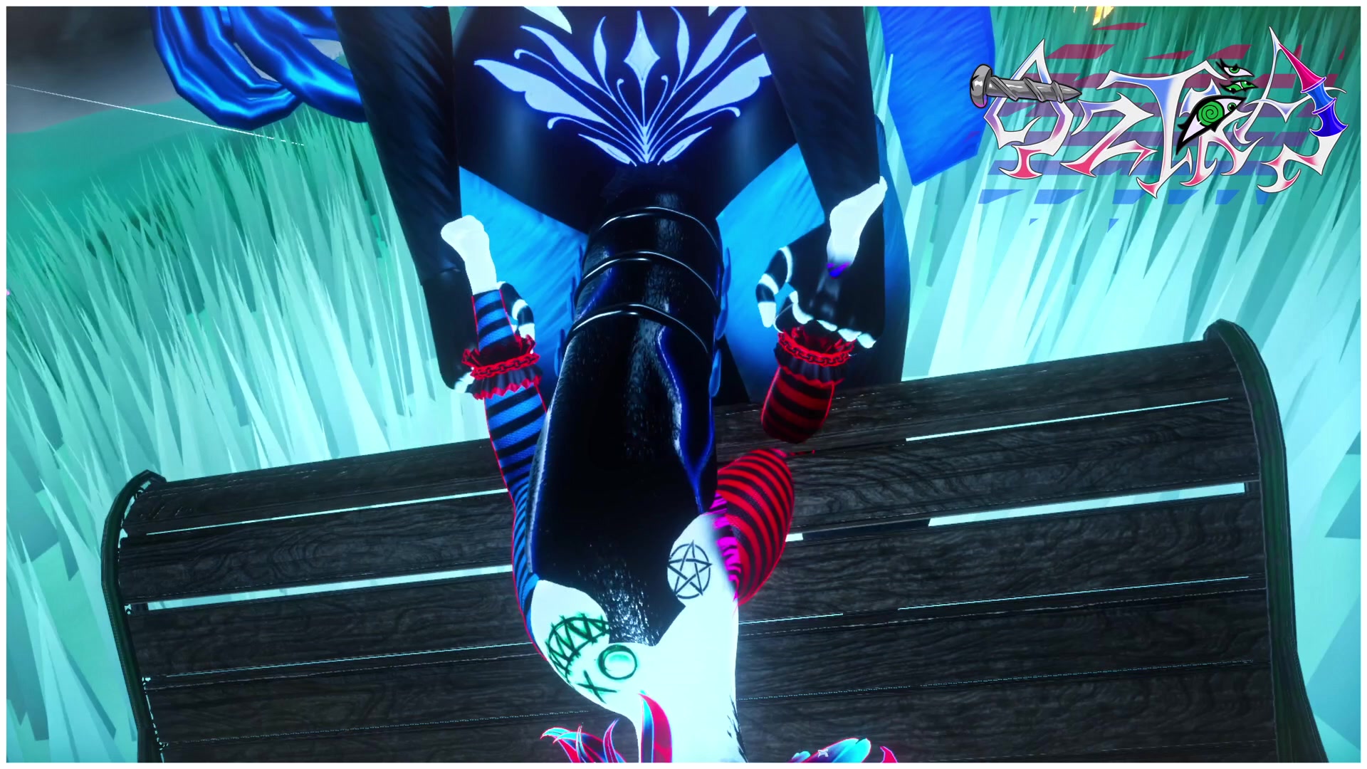 Colegial intensa curvada para a frente