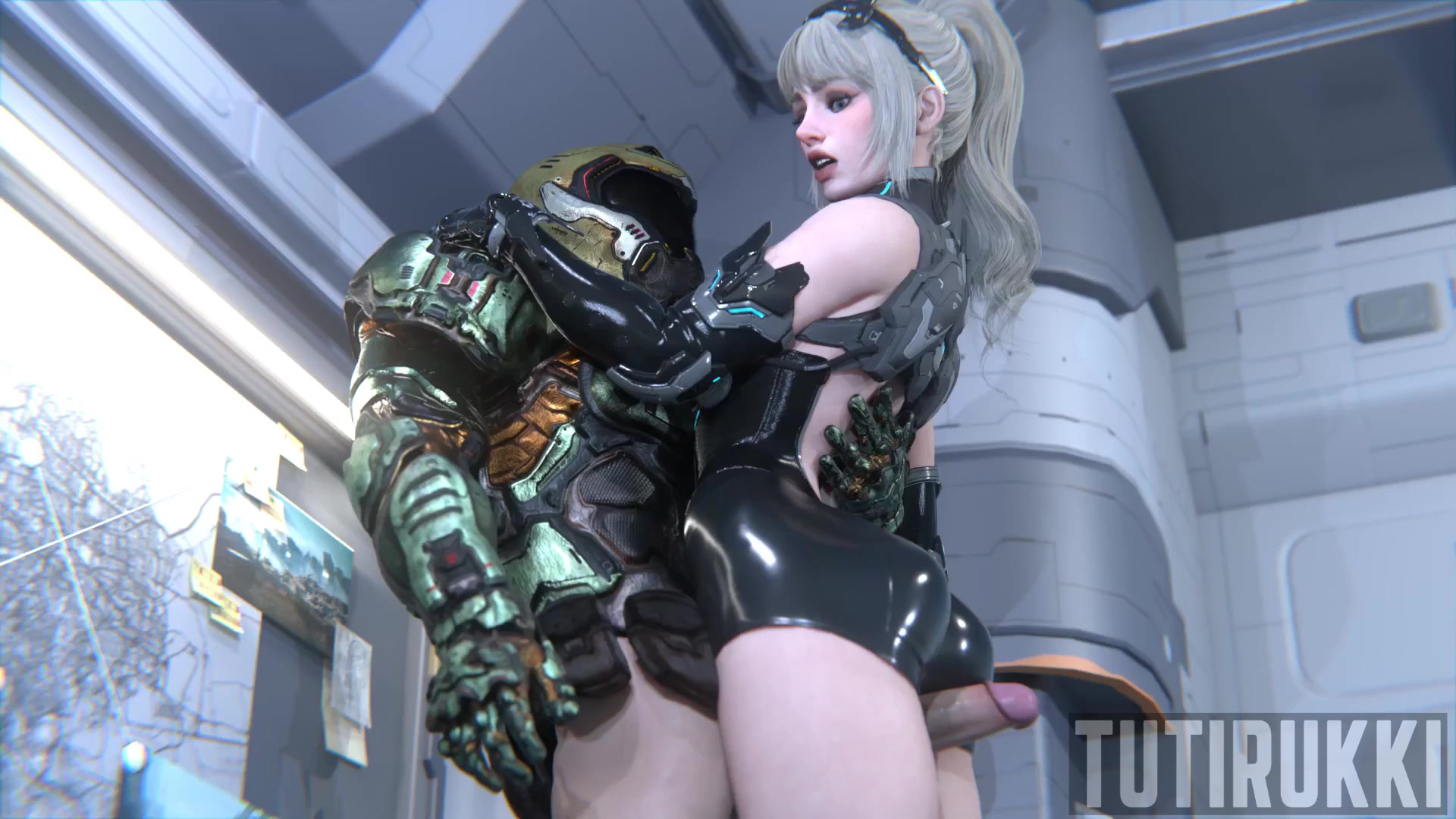 इनेस राया जांघों से तीव्र मैथुन