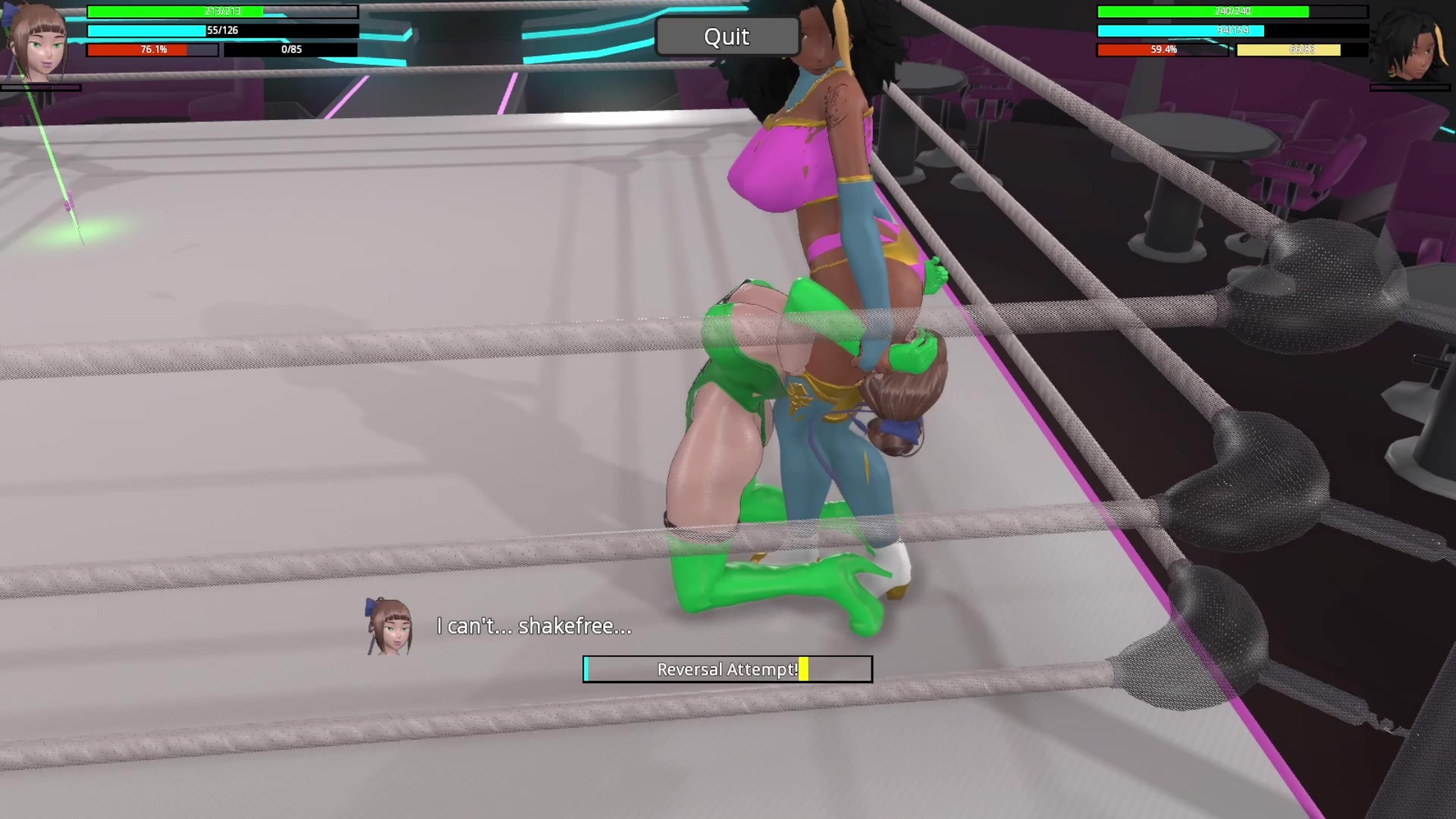 E.w.a. mina vs. kaelara: tentakel-futa schulmädchen speed-power-ecc...