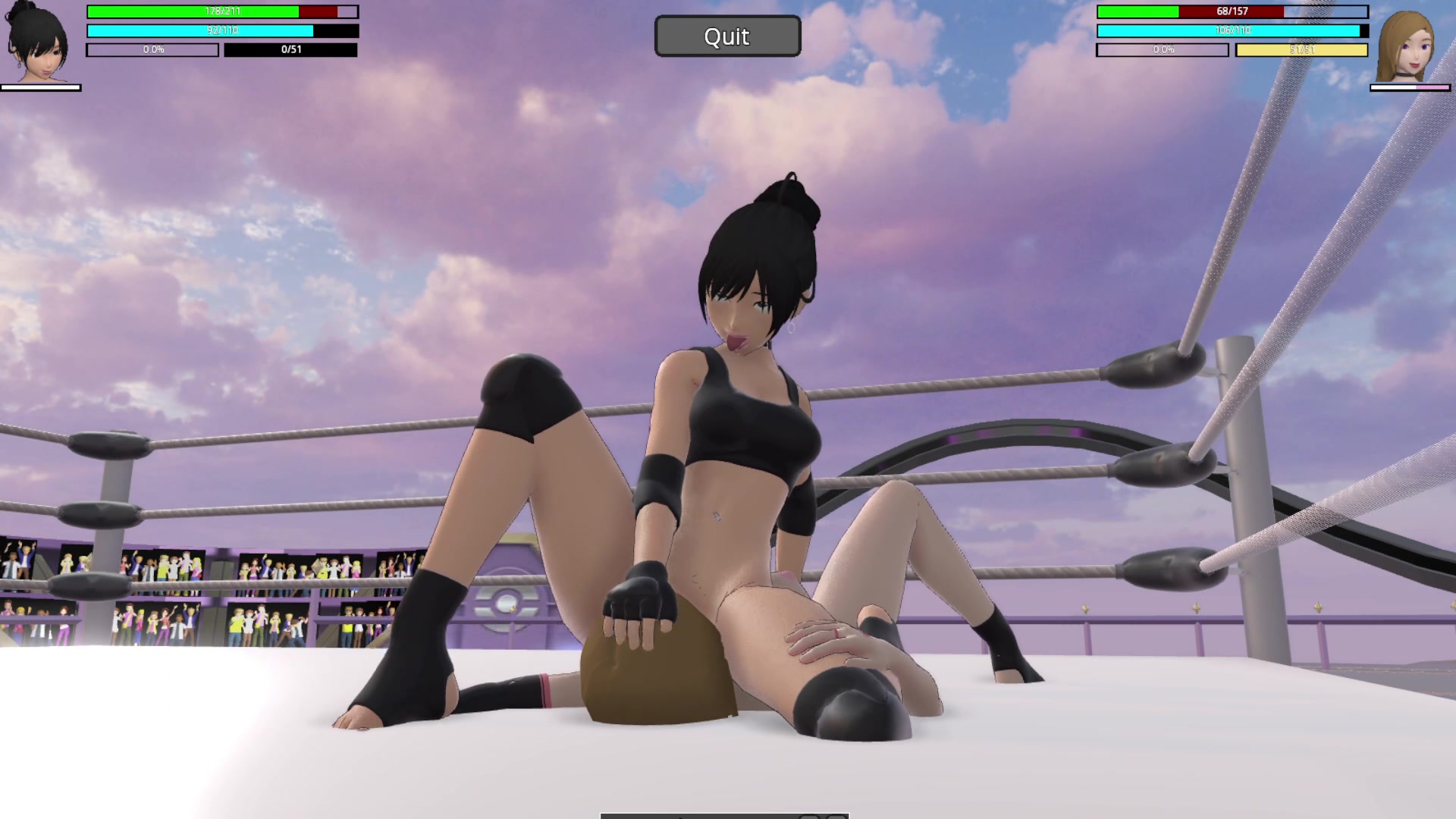 伝統的なふたなり女子校生触手エッチ激突