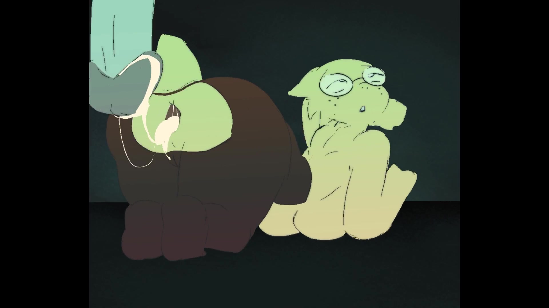 いたずらアルフィス触手ふた後背位