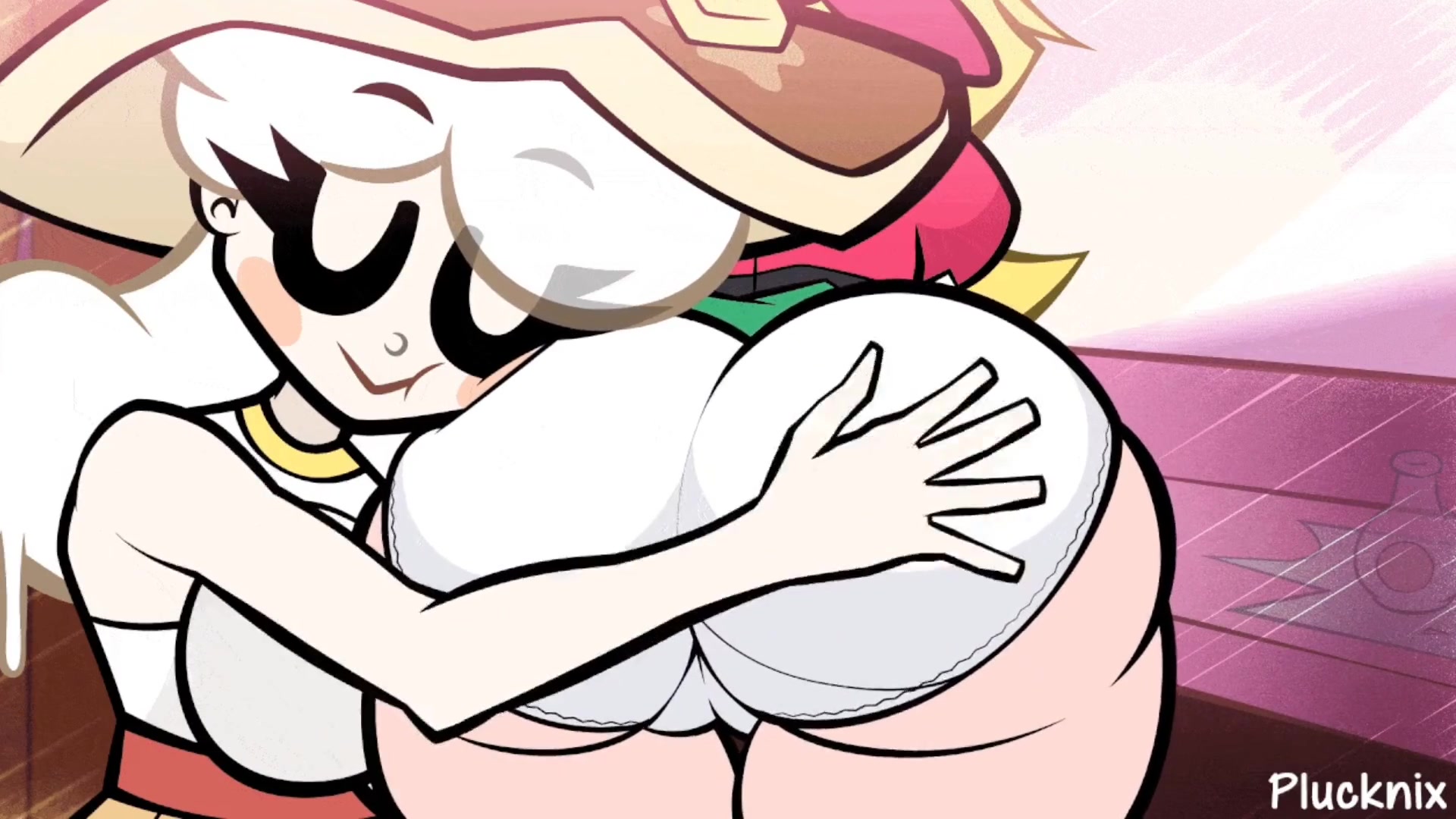 पैगी हॉली को थप्पड़ मारती और उंगली करती है