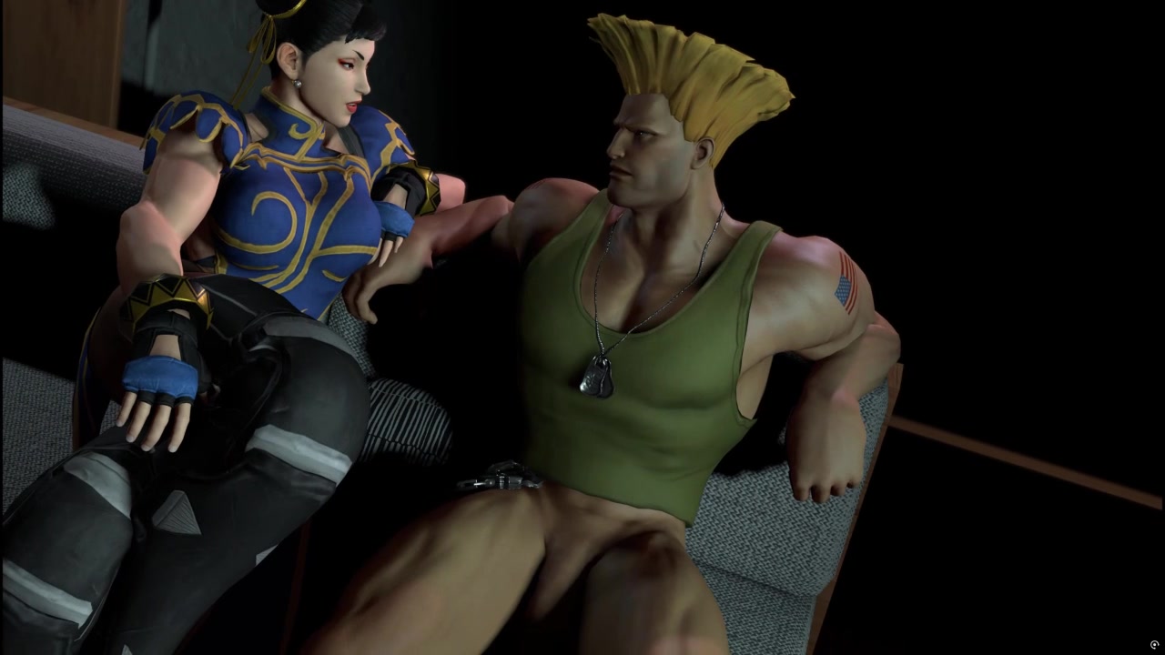 похотливые тентакли-фута гайля с школьницей чунь-ли