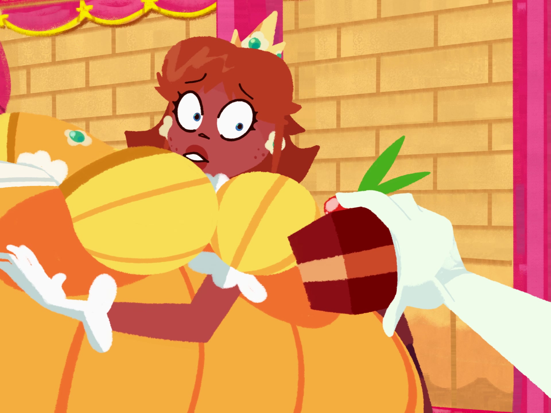 Pバルーンがプードルを罰する