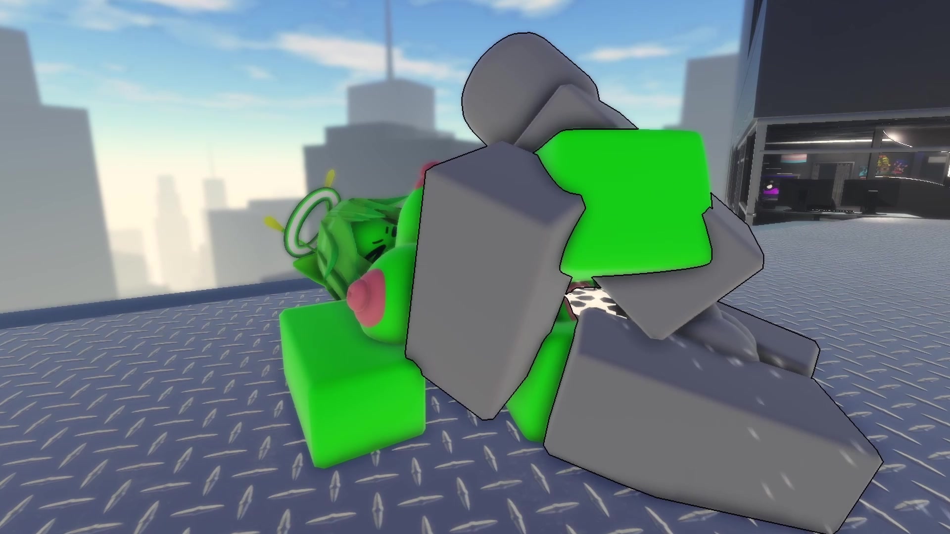 Cute gnarpy alien gets dummy-fucked