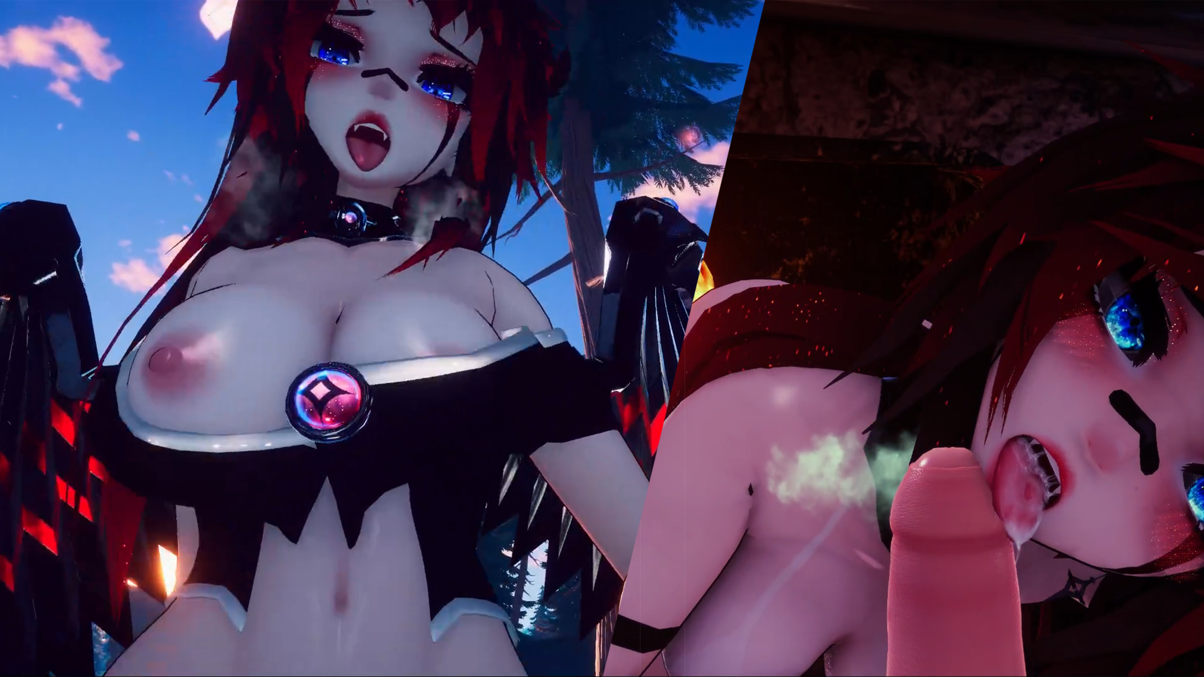 Quente mamãe valquíria faz seu brinquedo de prazer