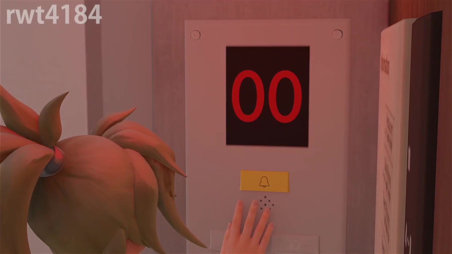 Mercy atrapada en el ascensor