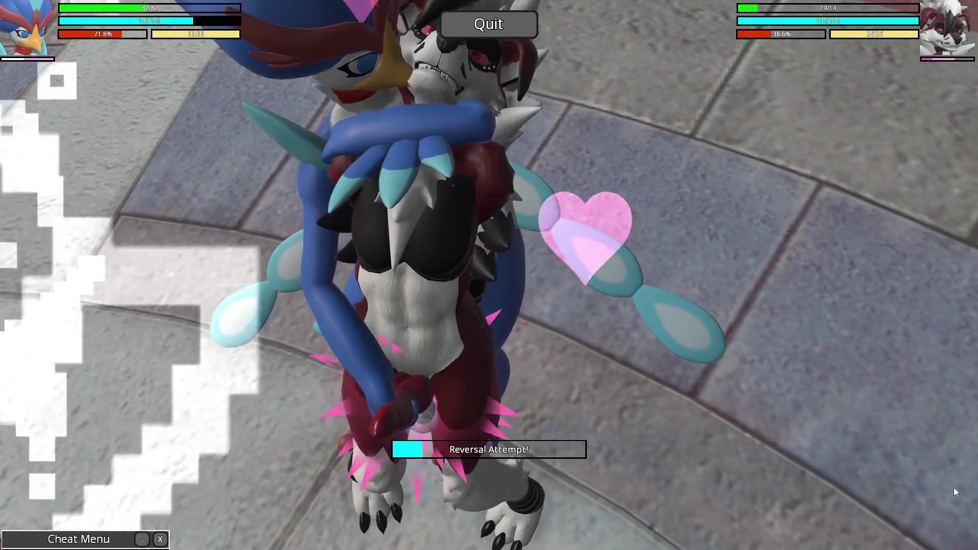 Quaquaval vs lycanroc: futa tentáculo ecchi colegiala enfrentamiento