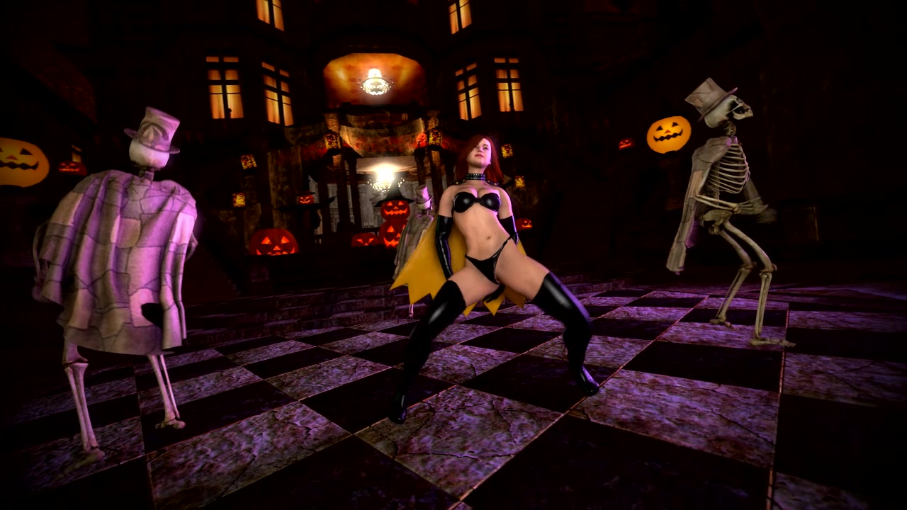 интенсивный хэллоуинский танец