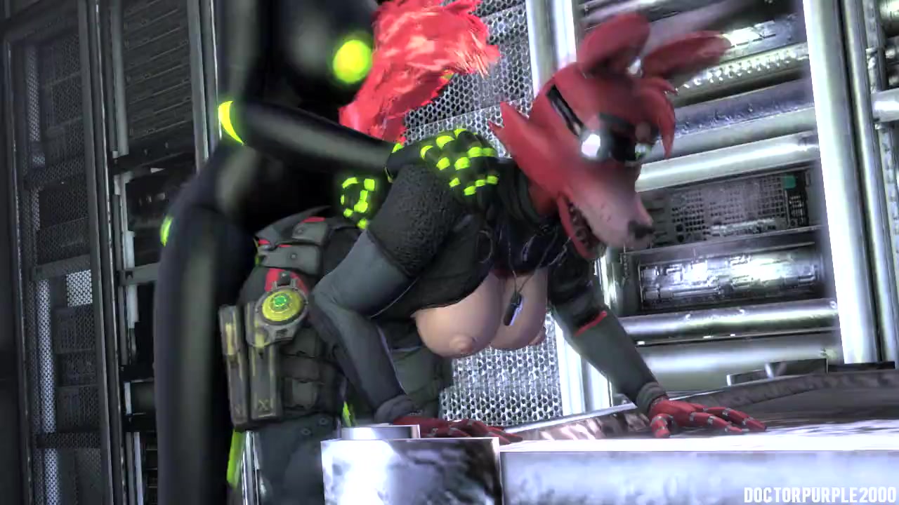 Futa tentáculo neón erótico