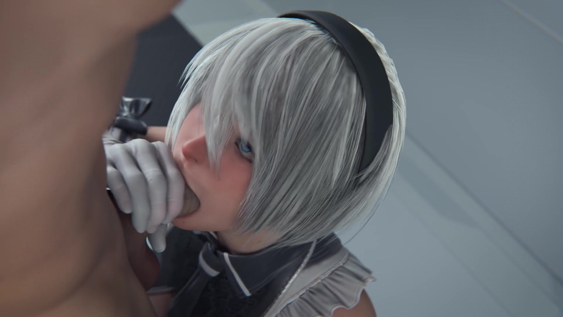 красивая 2b минет сперма в рот