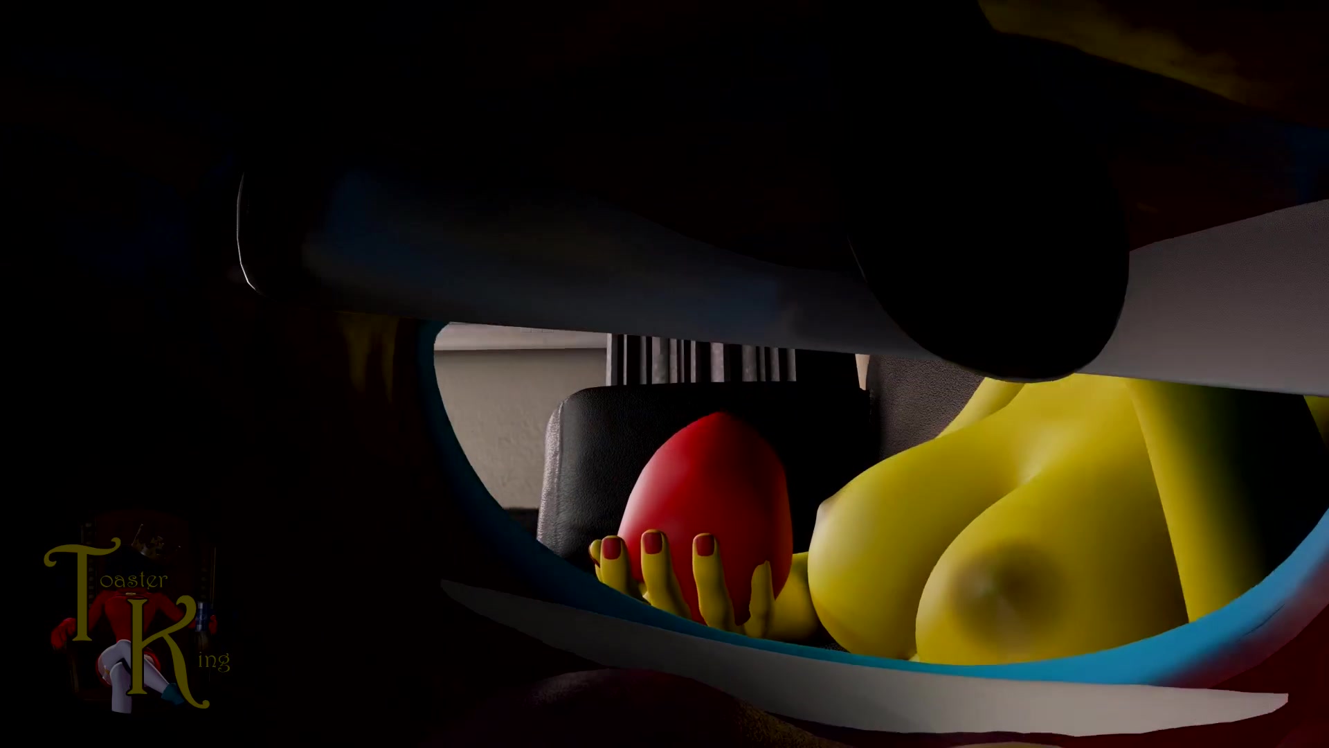 空腹のふたなり女学生触手エッチ