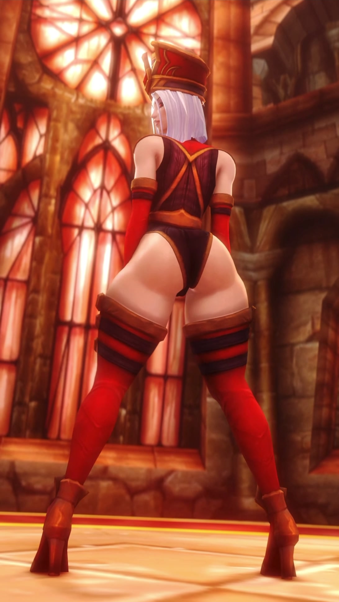 Seo-optimized title: sally shakes her ass in clothing ver