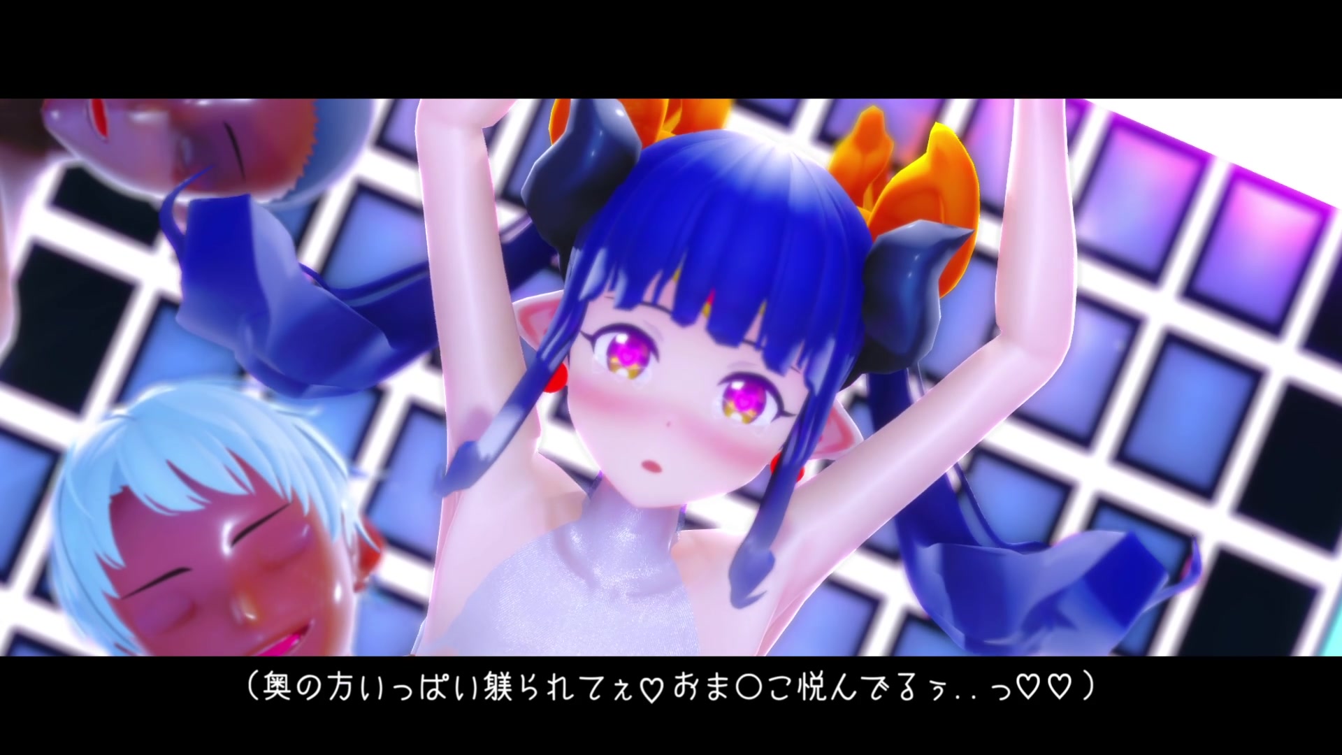 触手に洗脳されたルルイー：ふたなり女子校生エッチ