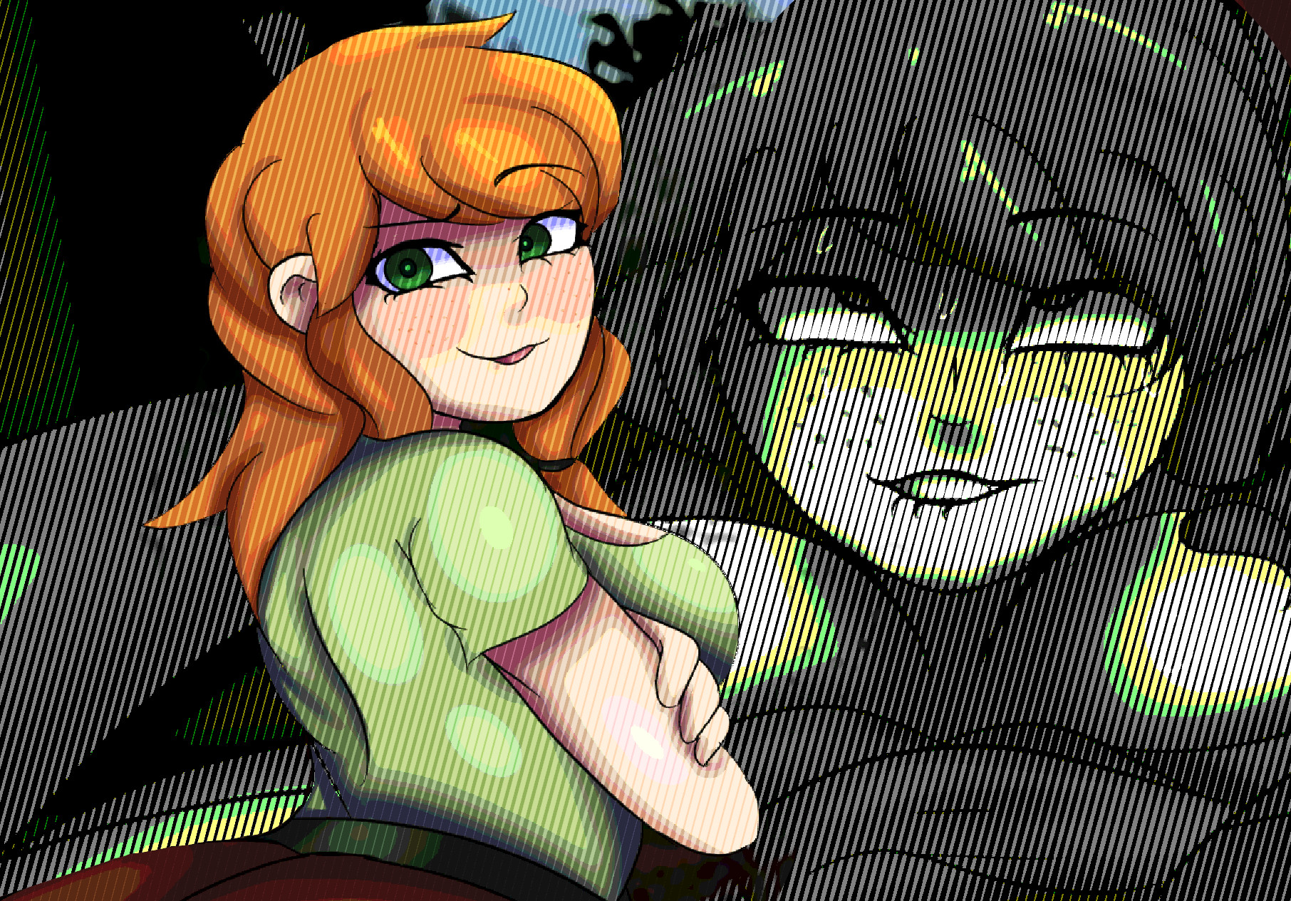 史蒂夫挖矿时艾莉克斯被猛干