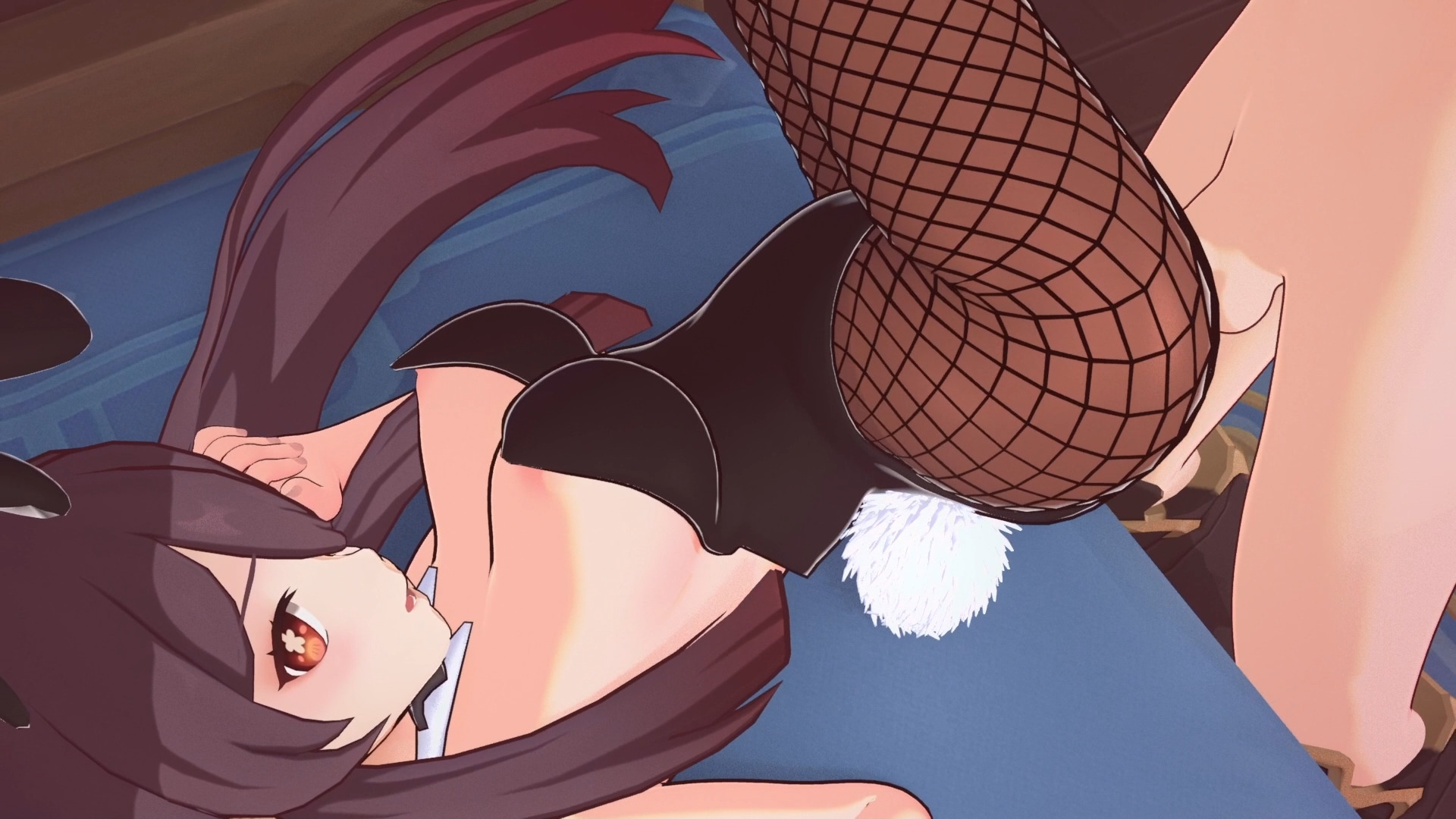 Hu tao bunnygirl genshin impact animation