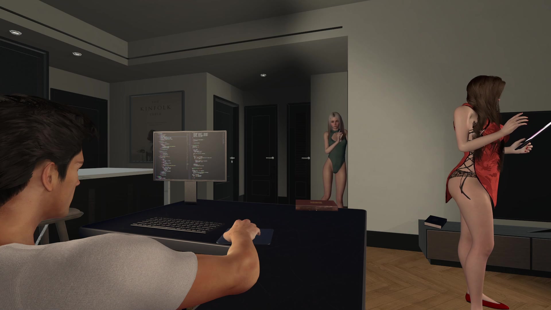 3d-hentai-animation: freches freundchen bläst mich, während frau in...