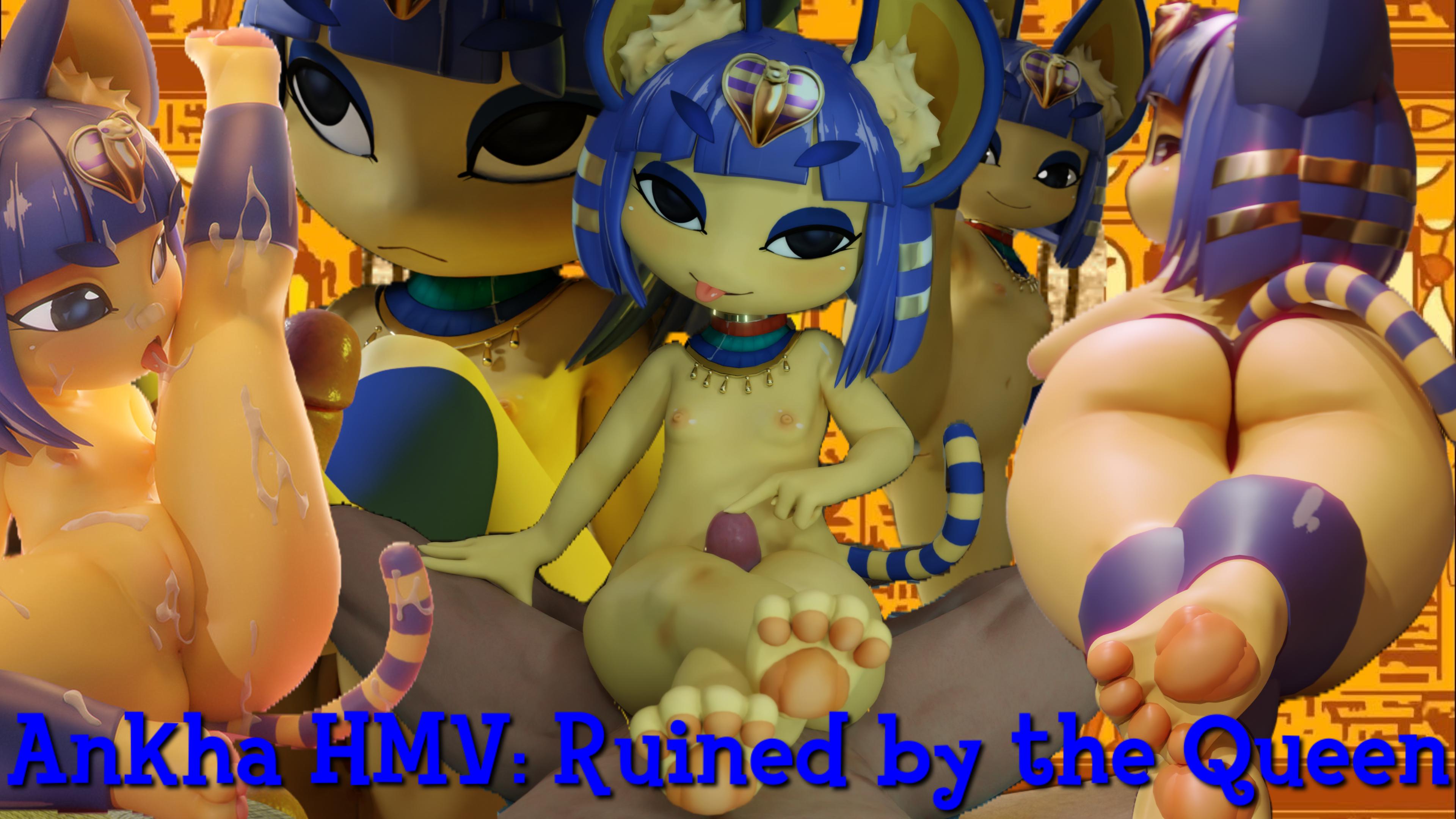 Ankha hmv: reina futanari tentáculo ecchi ruina